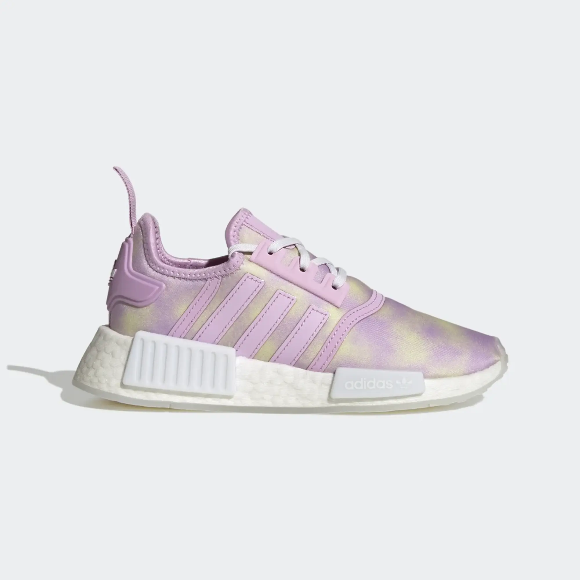 Nmd white purple green best sale