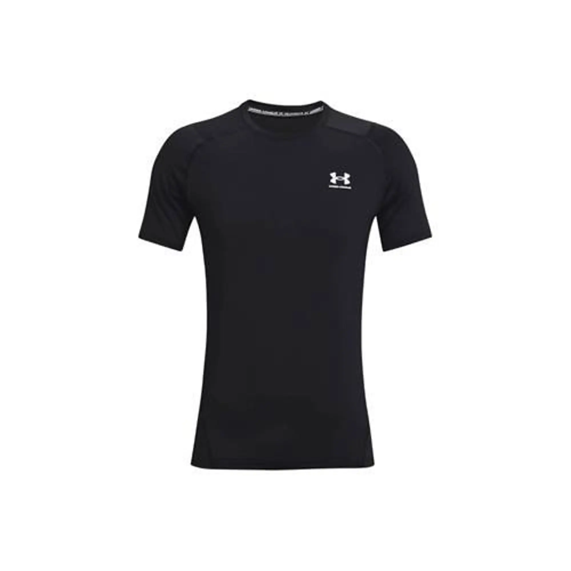 Under Armour Men's HeatGear® Fitted Short Sleeve Black / White XXL