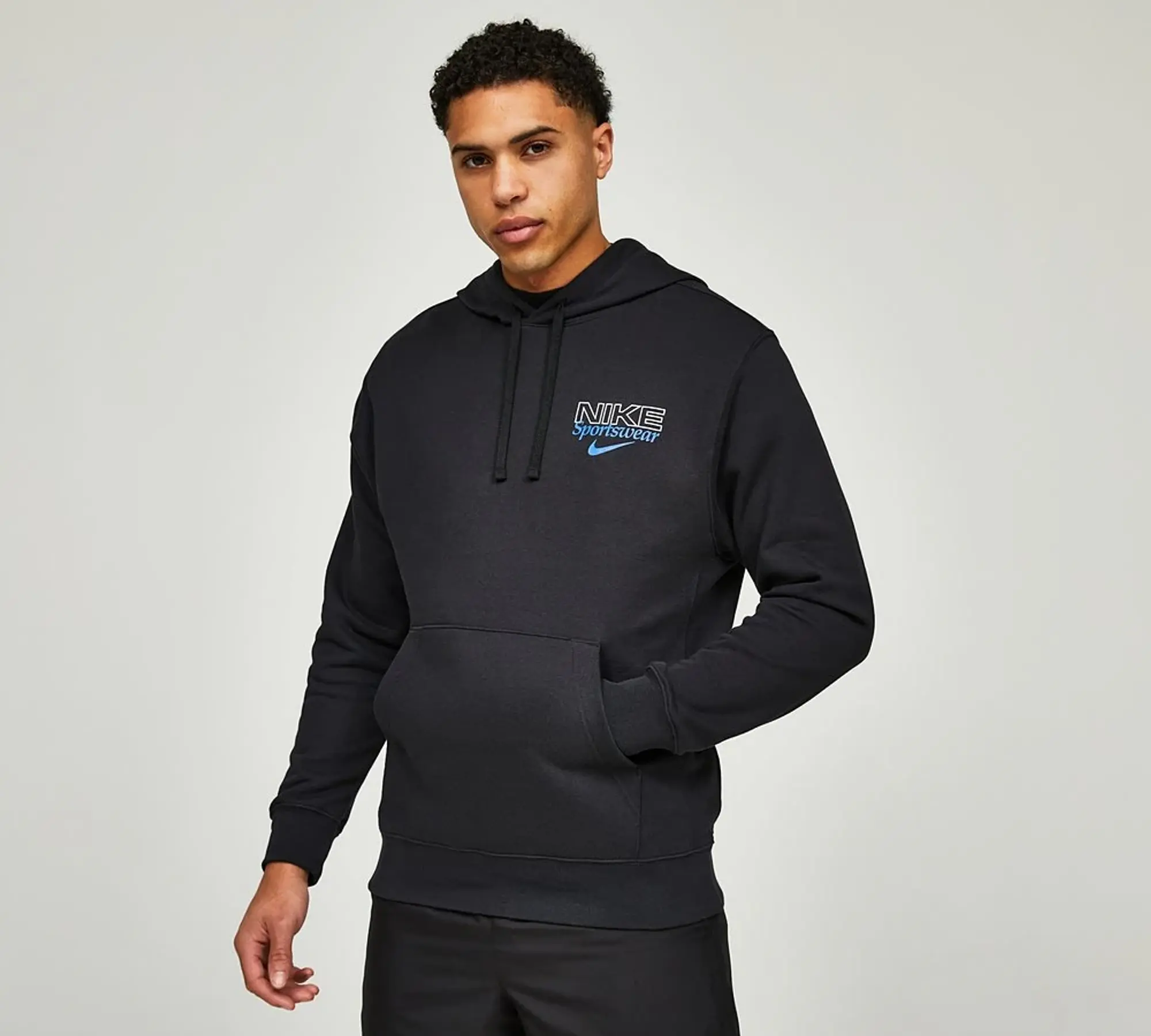 Nike Graphic Overhead Hoodie - Black - Size S - Black