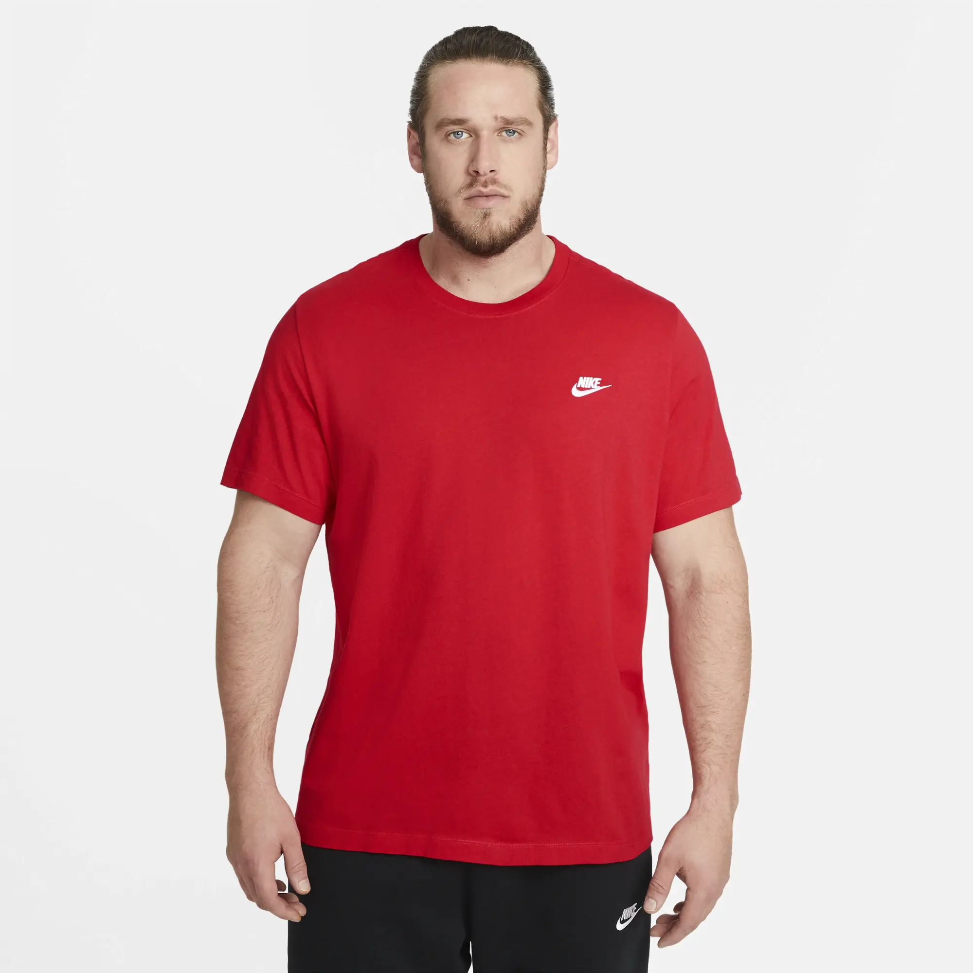 Nike Sportswear Club Men's T-Shirt - Red - Cotton