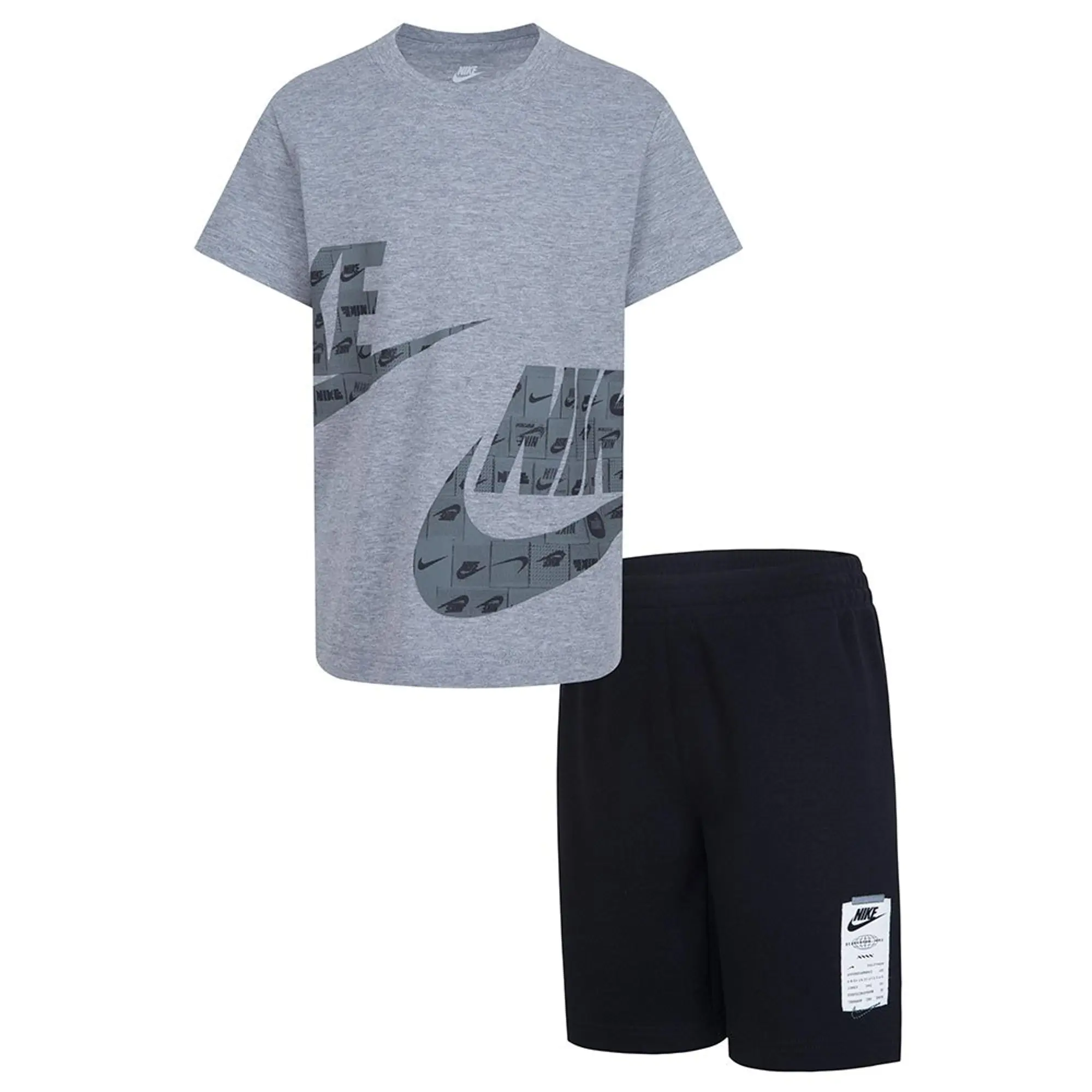 Nike Kids Nsw Clusplty Ft Set  - Black,Grey