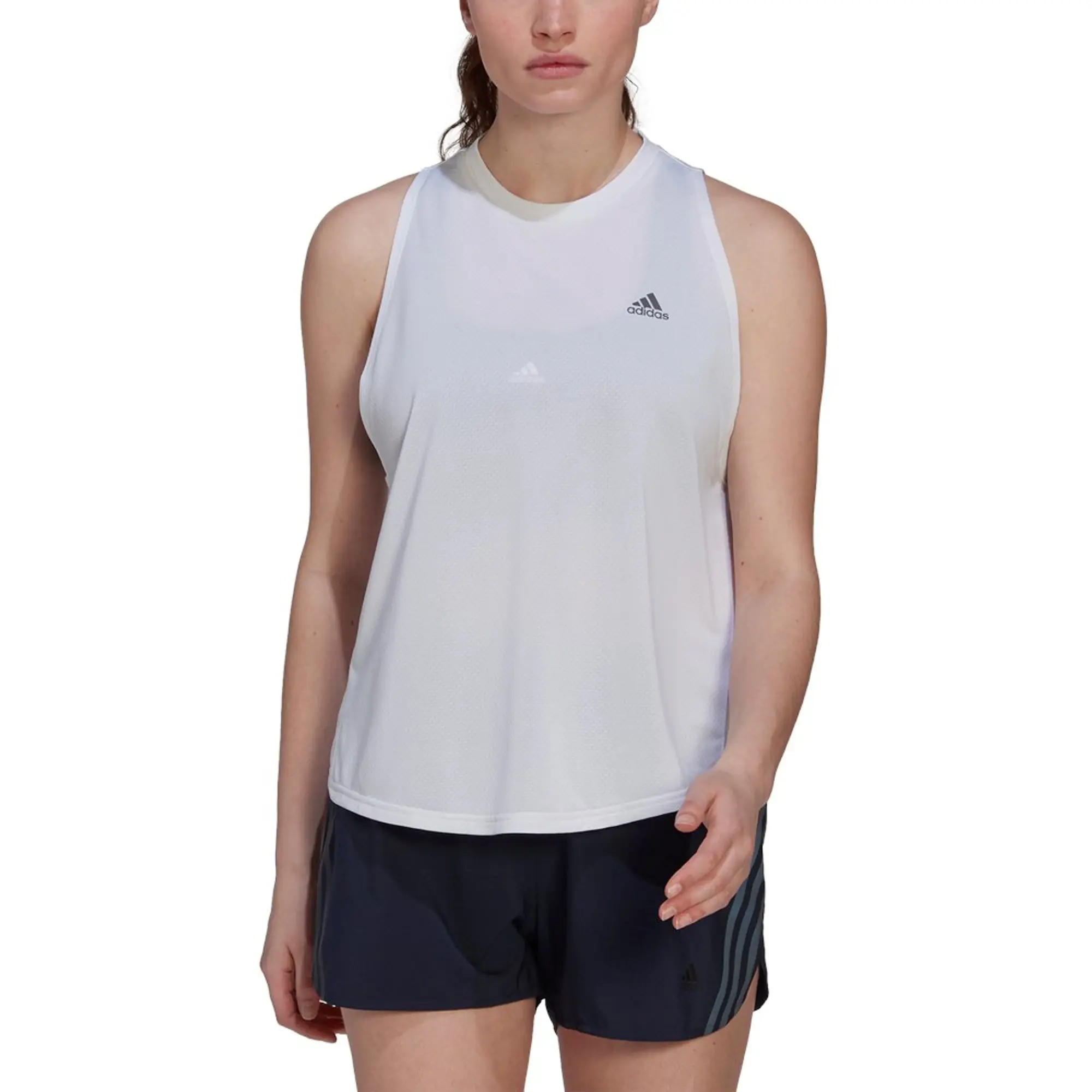 Adidas Run Icons Sleeveless T-shirt  - White