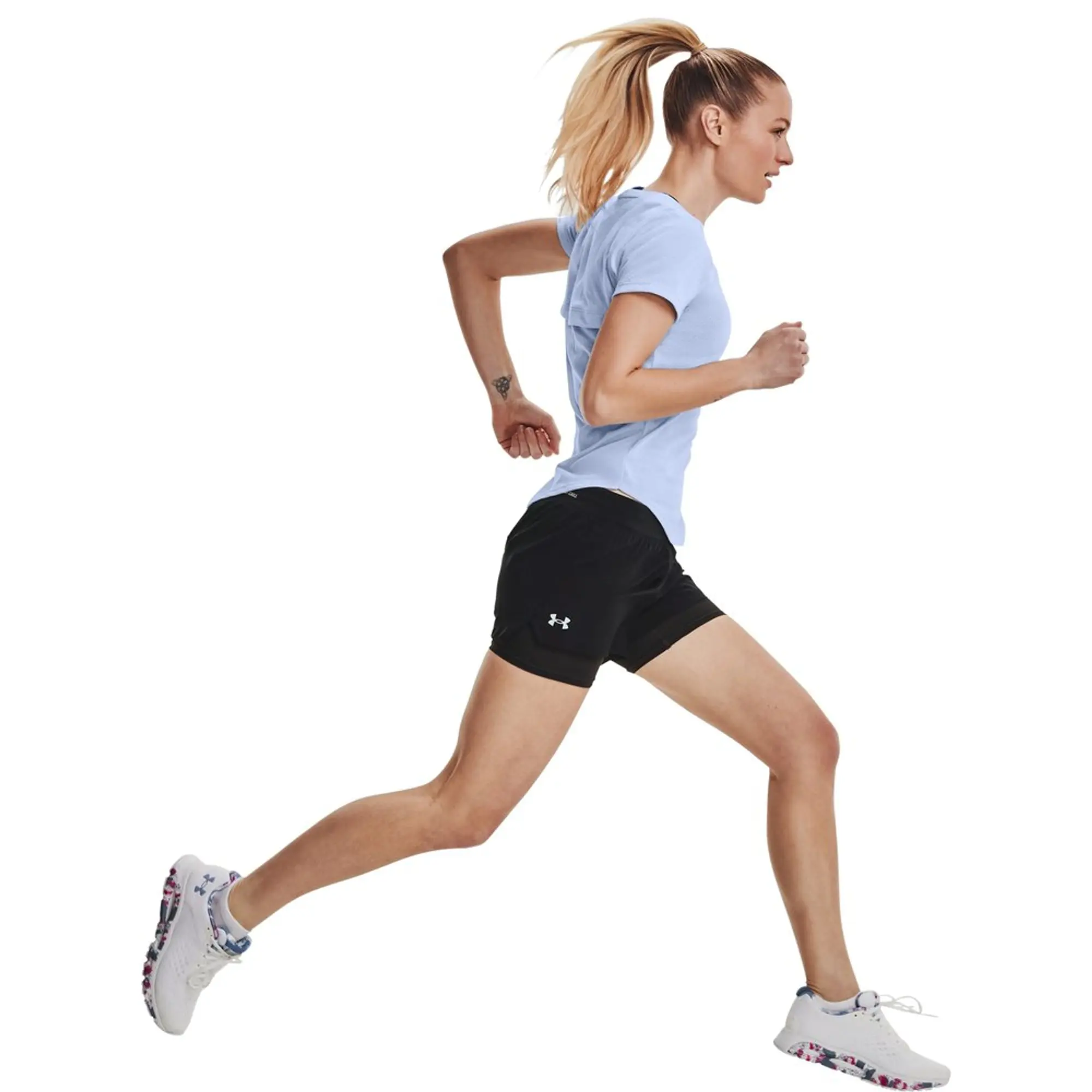 Under Armour Iso-Chill 2in1 Running Shorts - Black