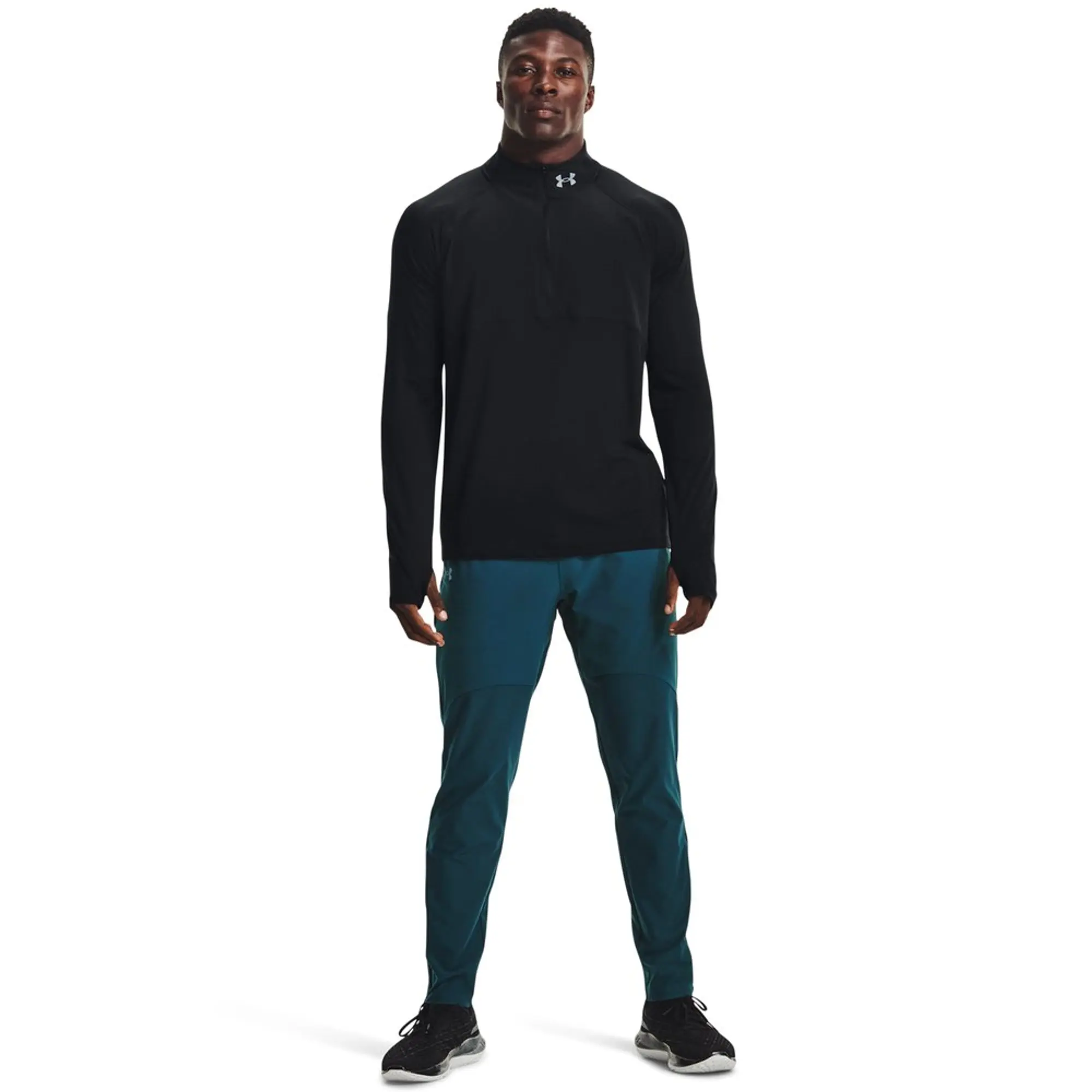 Under Armour Qualifier Run 2.0 Half Zip Sweatshirt  - Black