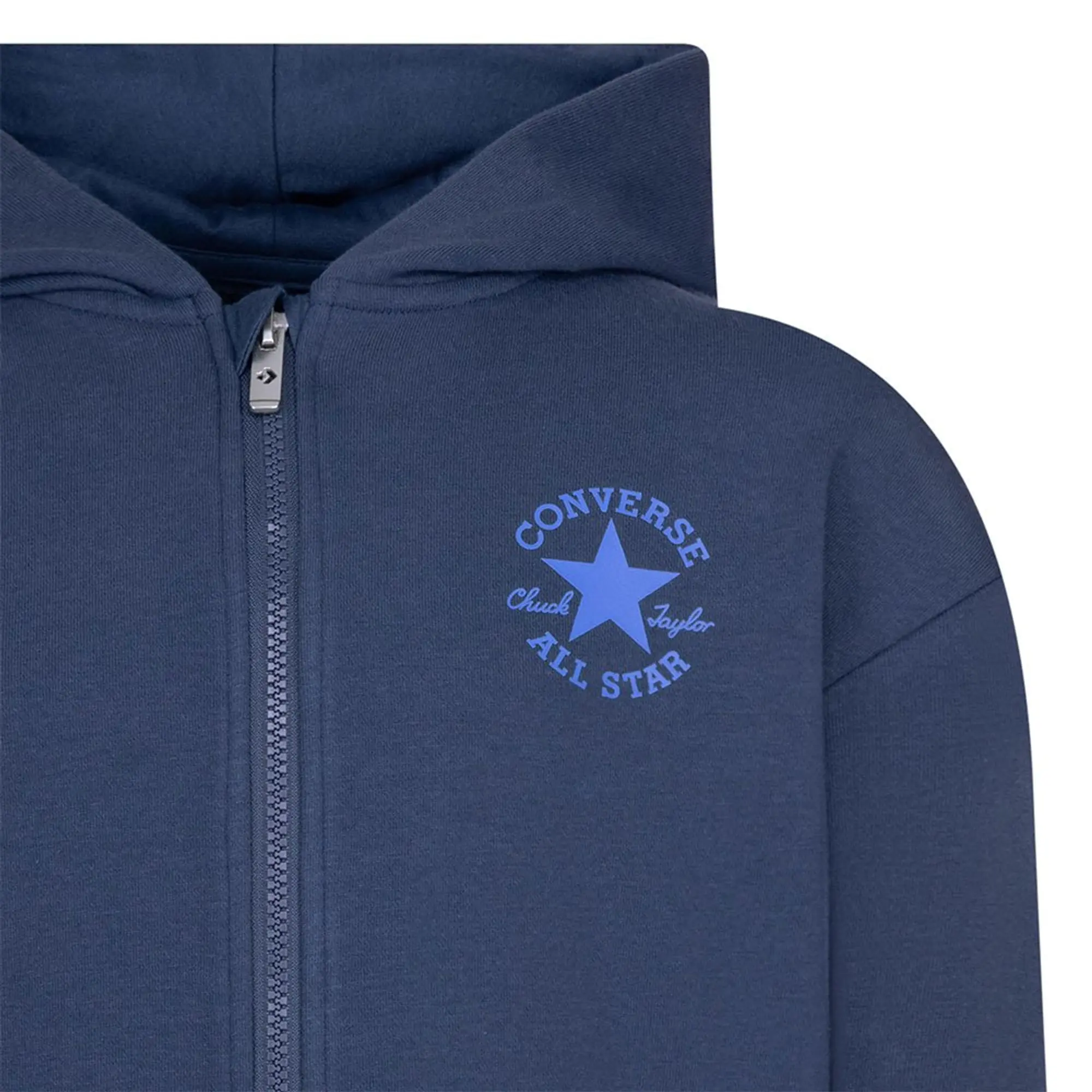 Converse Kids Sustainable Core Full Zip Sweatshirt  - Blue