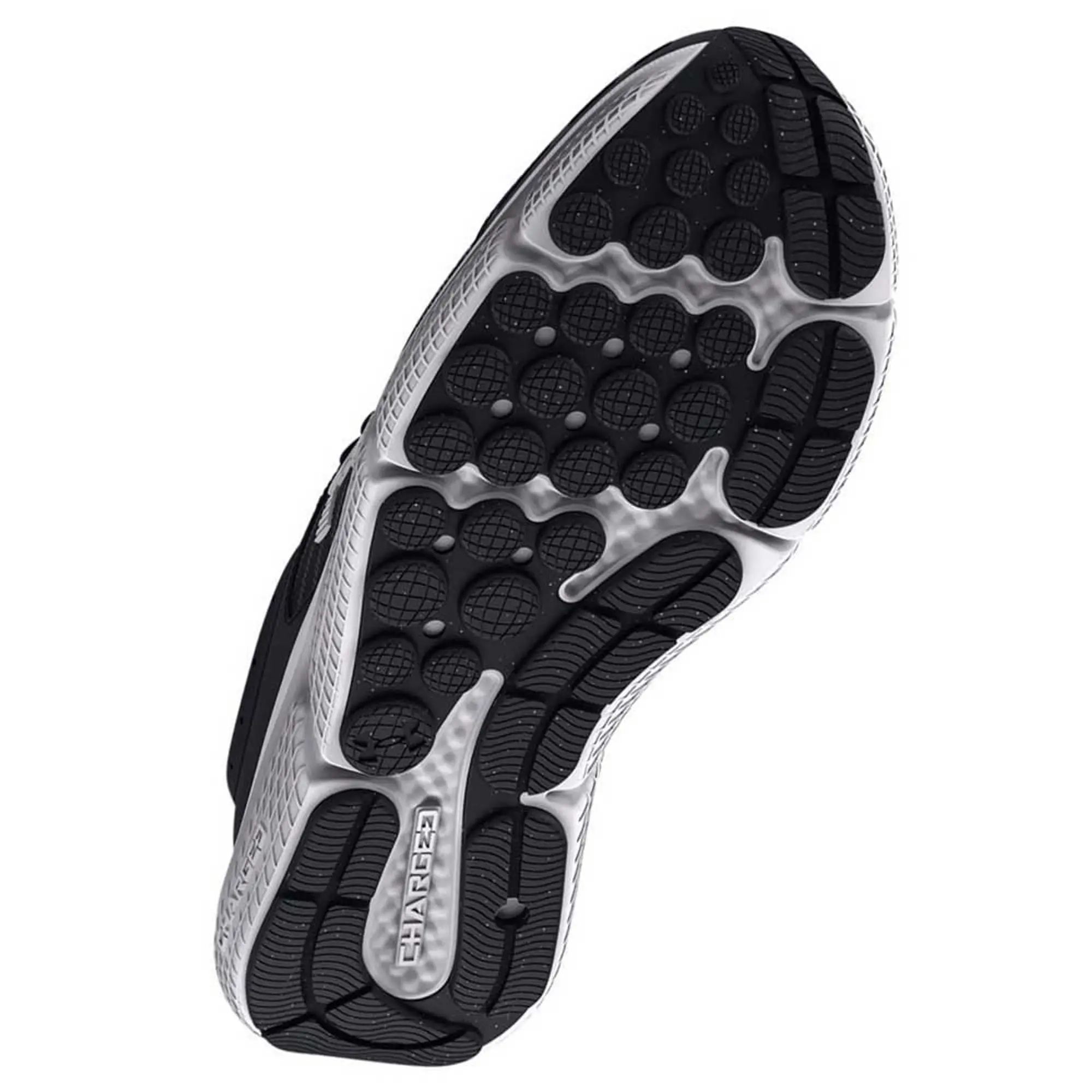 Men's  Under Armour  Charged Assert 10 Running Shoes Black / Black / White 14