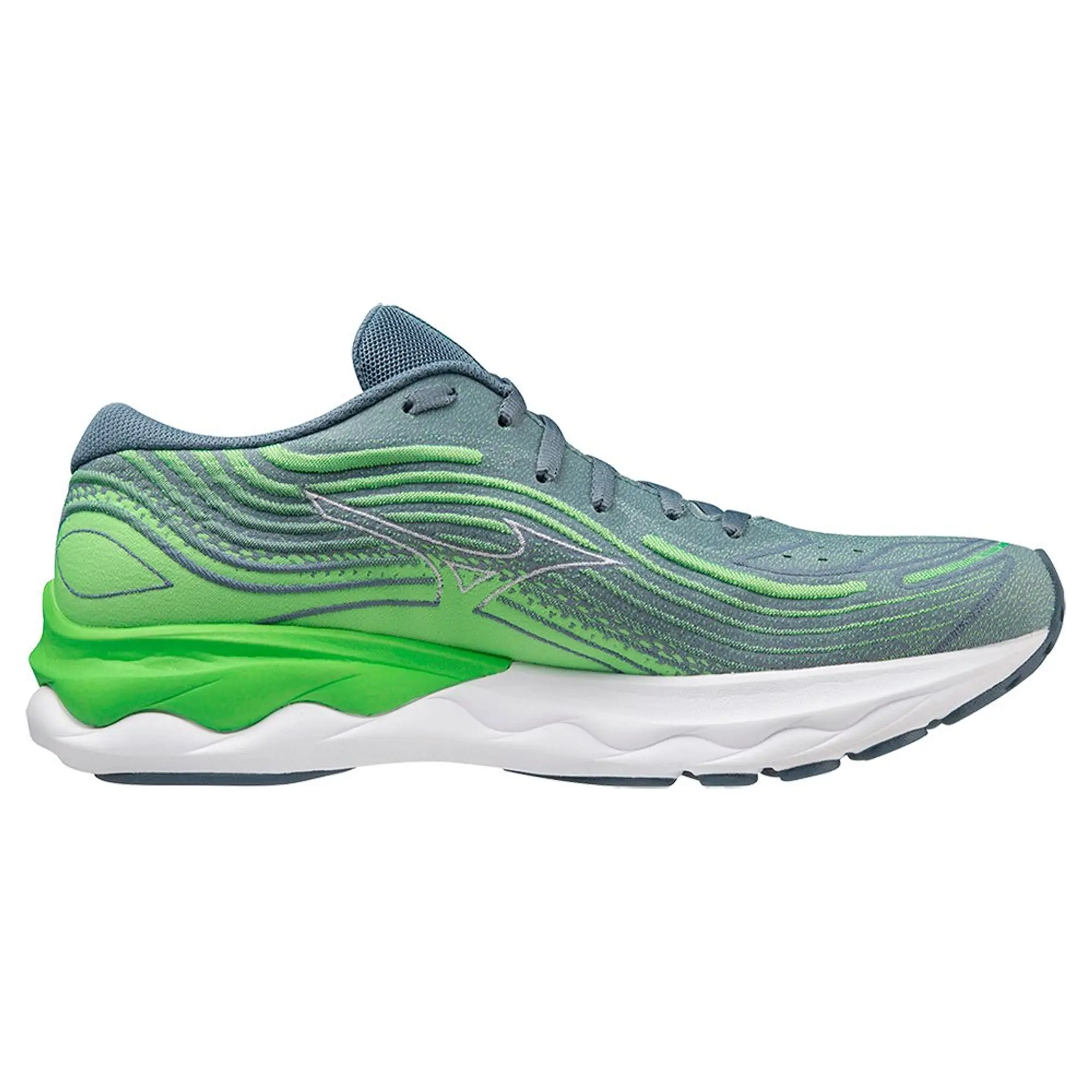 Mizuno Wave Skyrise 4 Neutral Running Shoe Men - Green, Grey