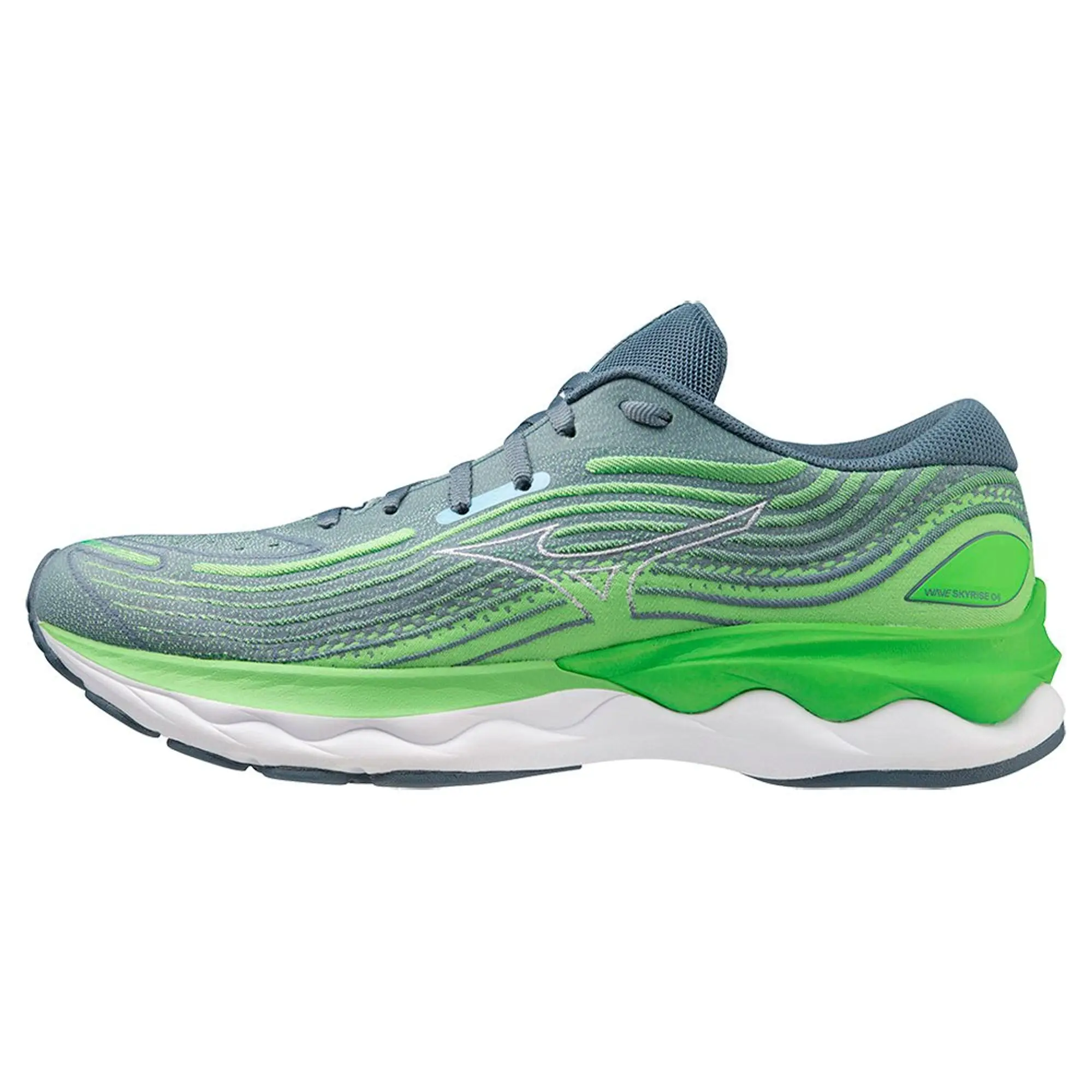 Mizuno Wave Skyrise 4 Neutral Running Shoe Men - Green, Grey