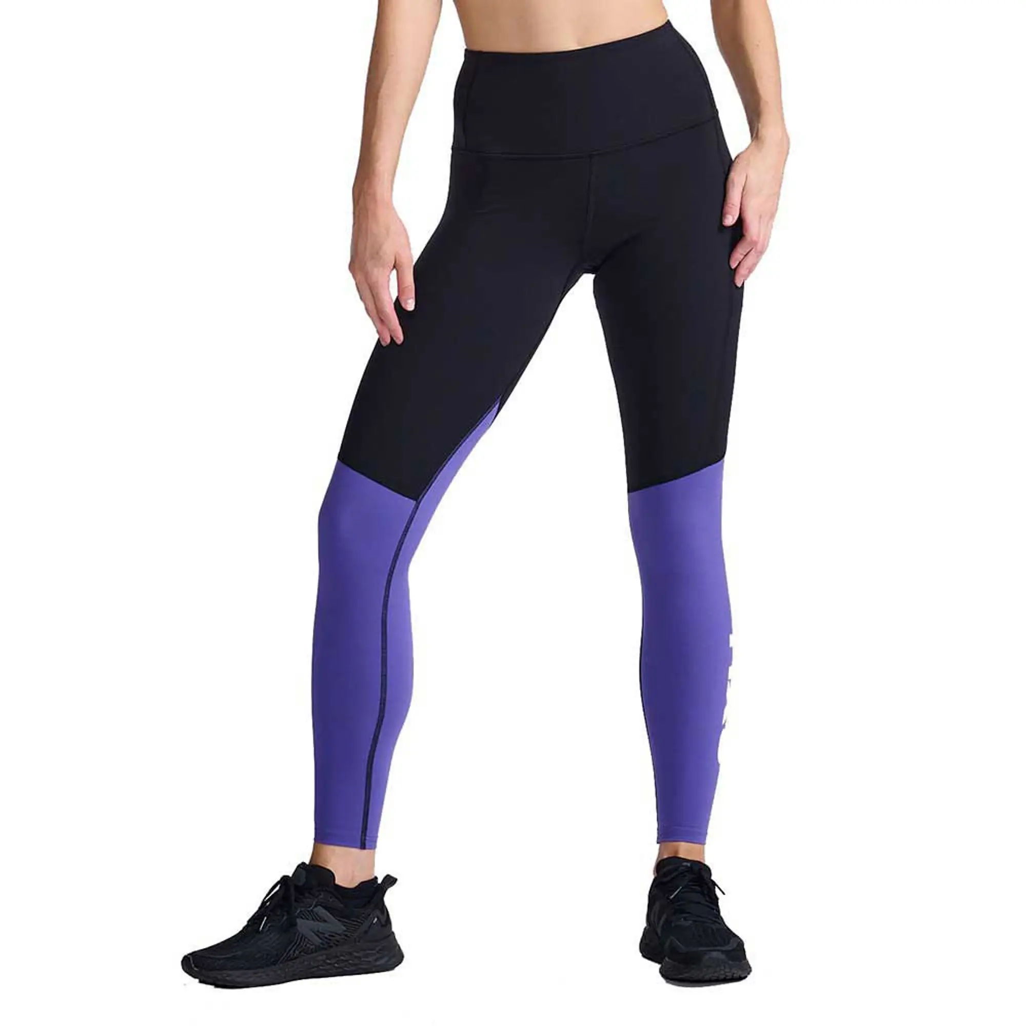 2xu Form Splice Hi-rise Comp Leggings  - Black,Purple