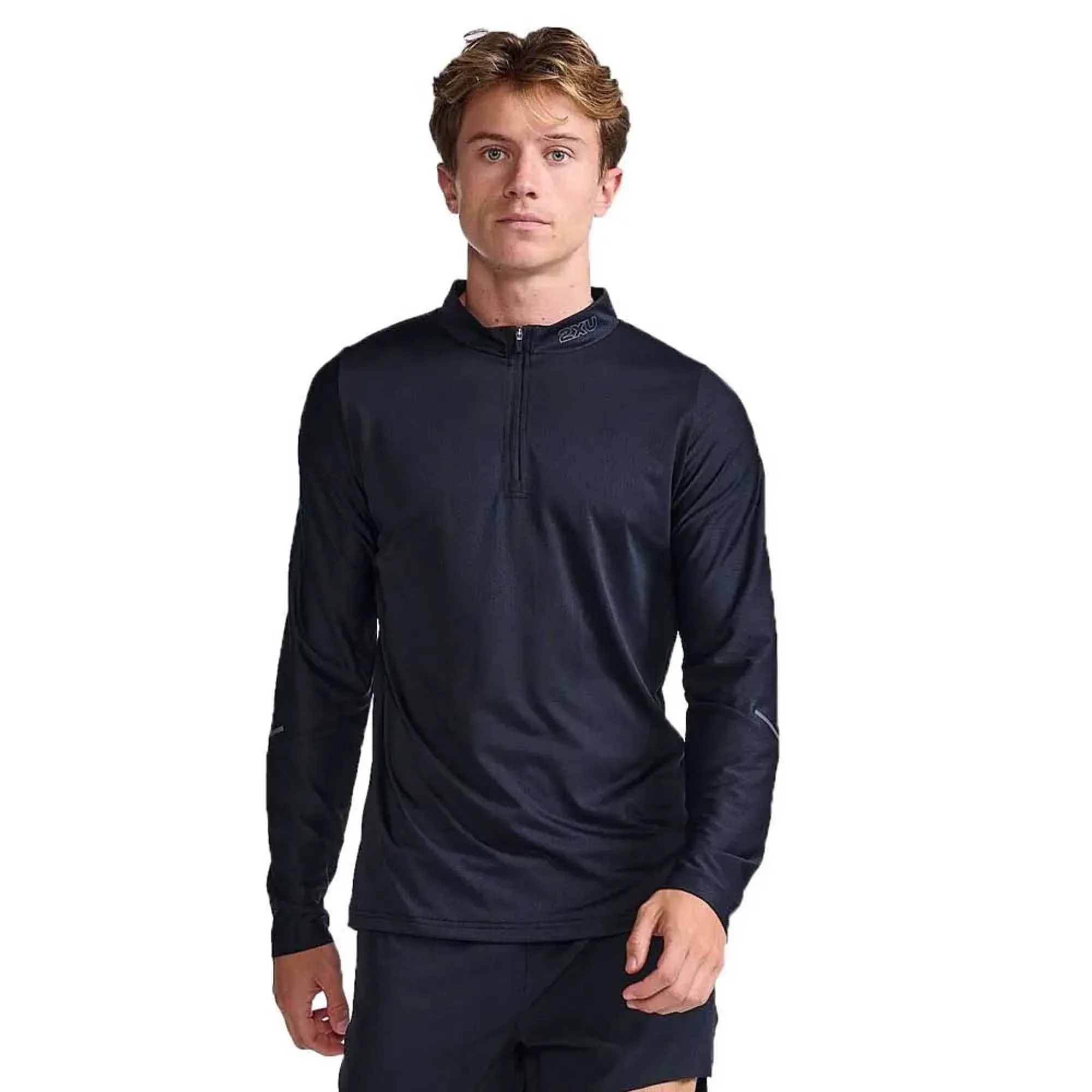 2xu Light Speed Tech Half Zip Long Sleeve T-shirt  - Black