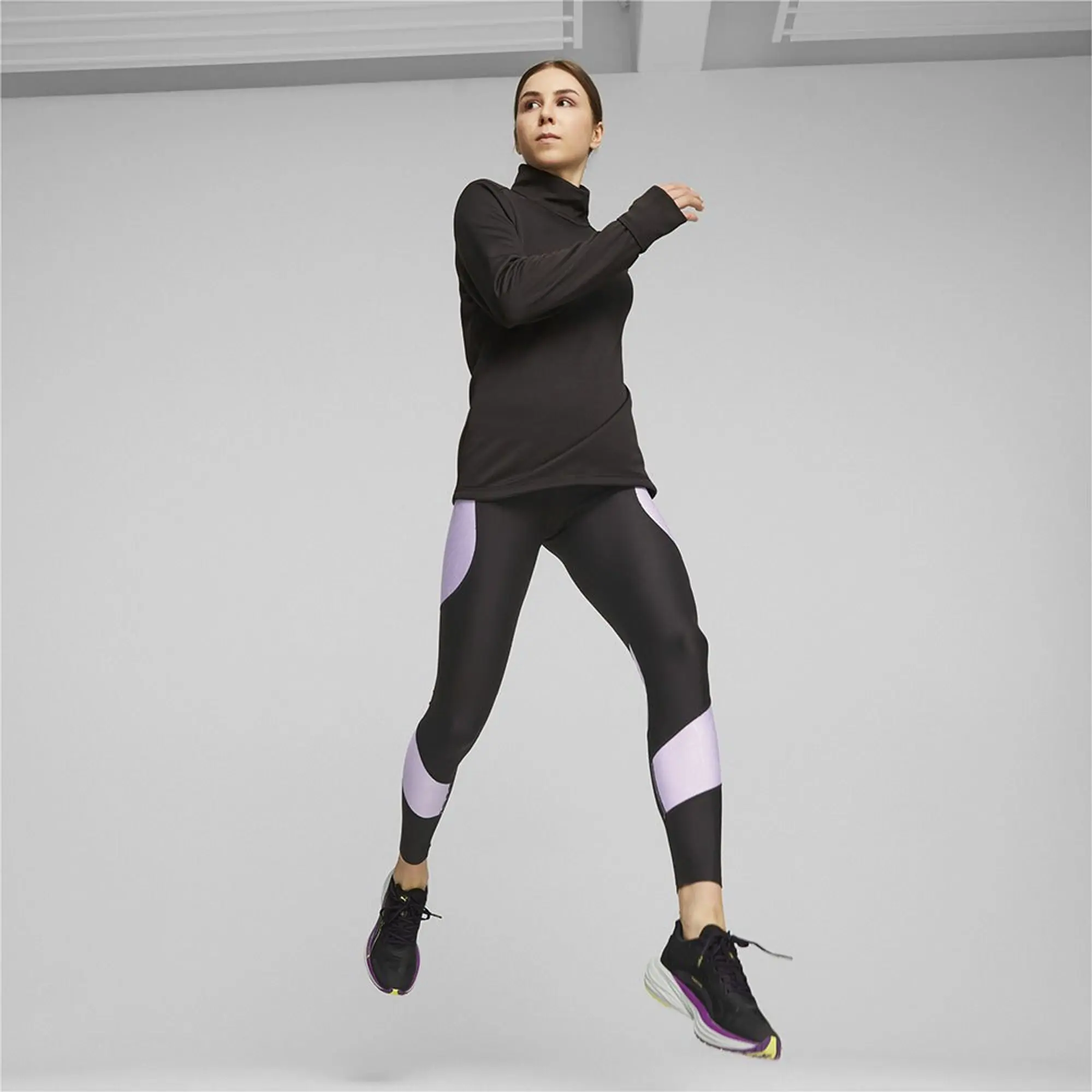 Puma Run Micro Half Zip Fleece  - Black
