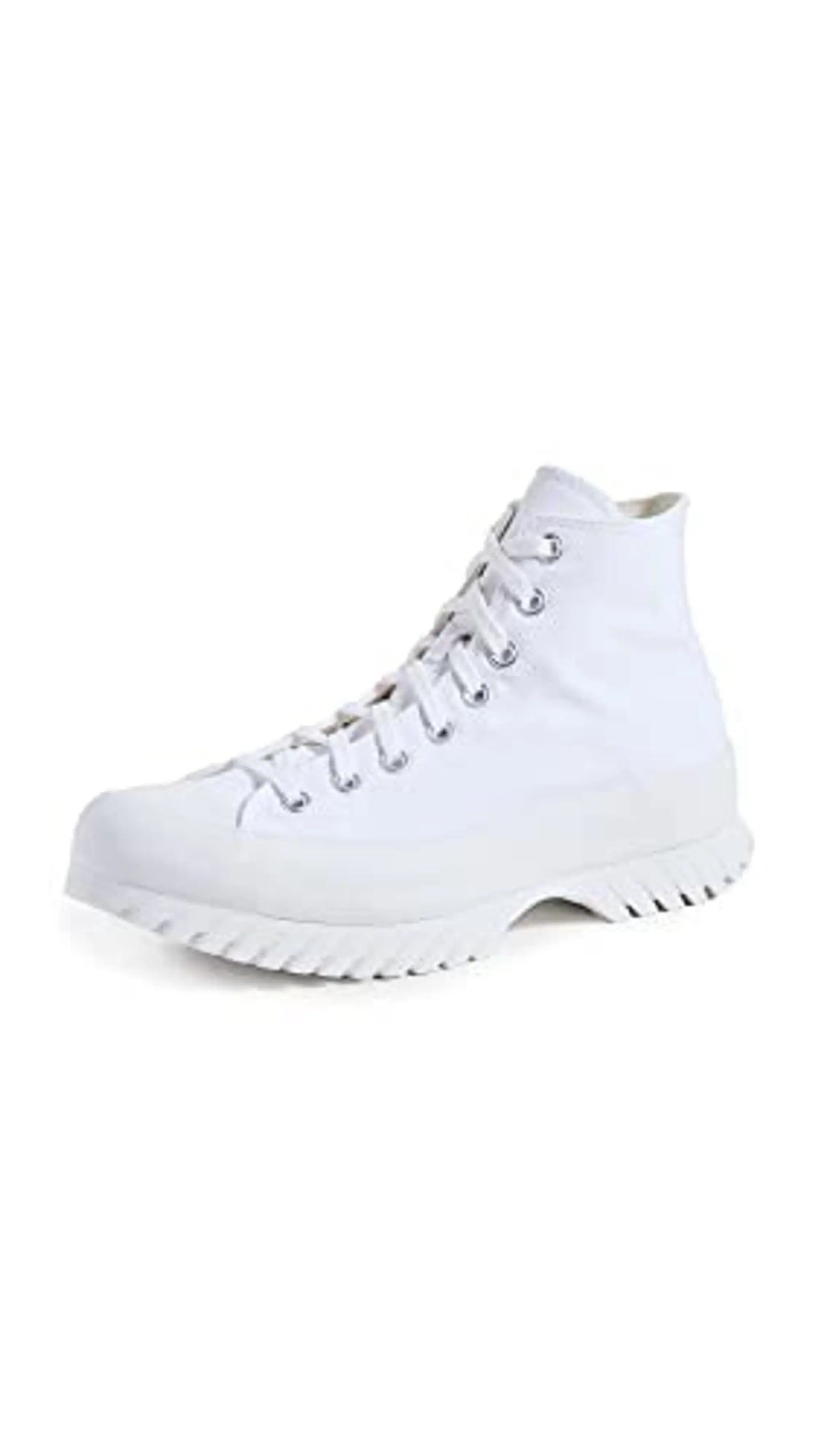 Converse Lugged Lift Platform High - White