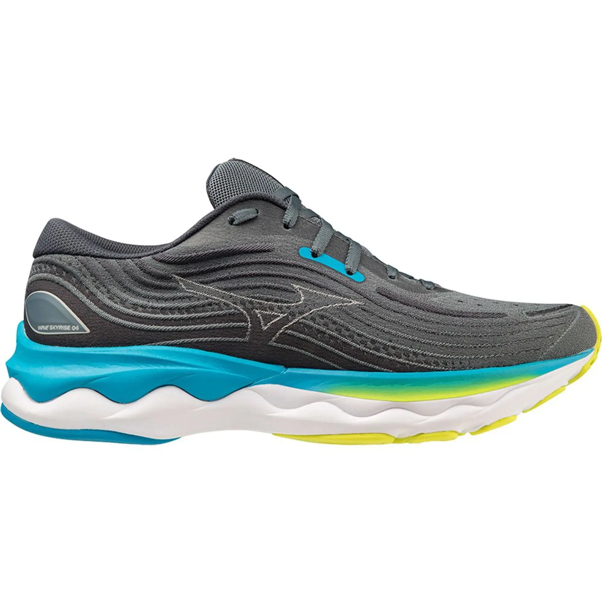 Mizuno Wave Skyrise 4 Neutral Running Shoe Men - Grey, Light Blue ...