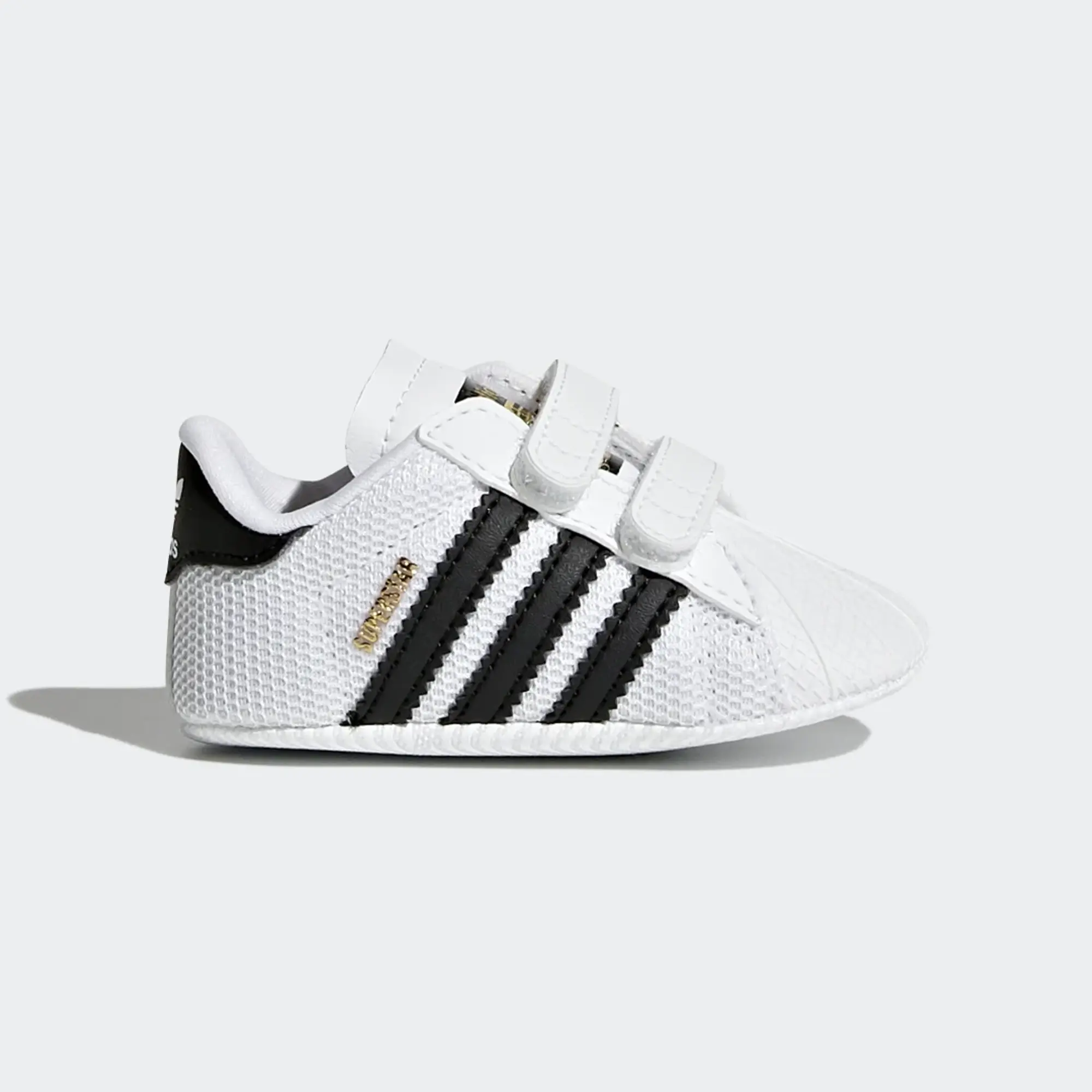 adidas white & black superstar mesh Baby trainers