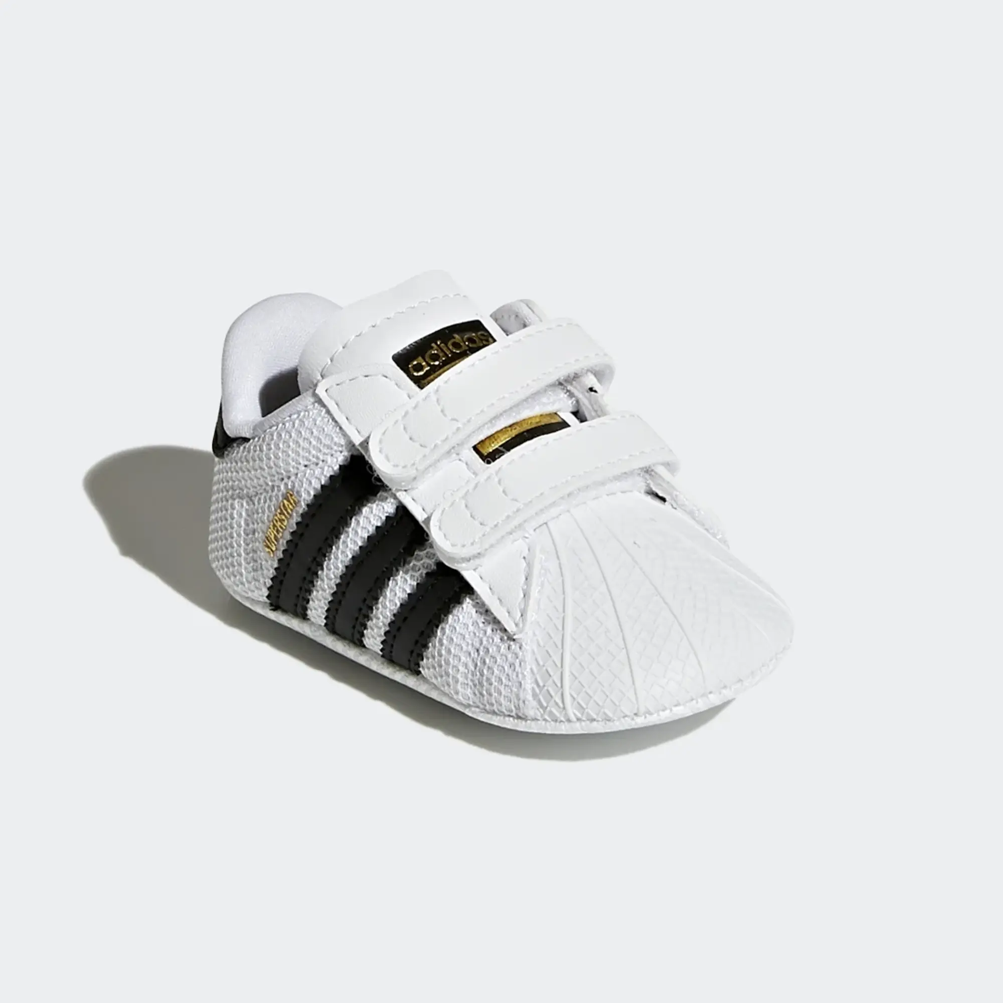 adidas white & black superstar mesh Baby trainers