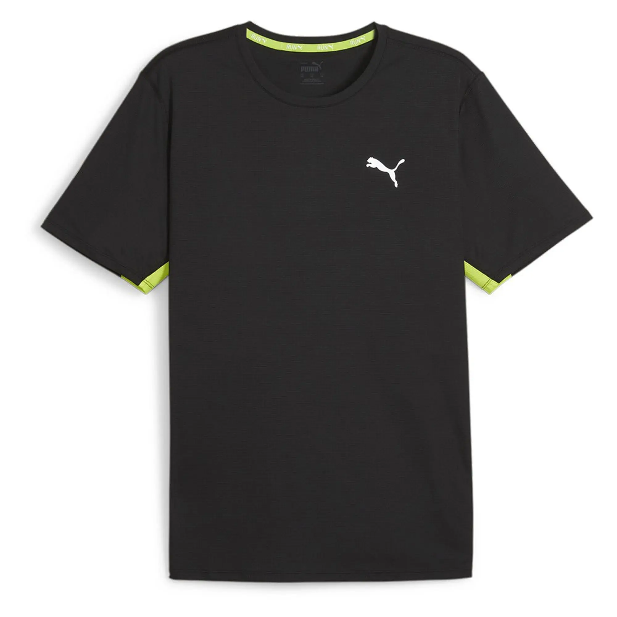 Puma Run Favorite Velocity Running Shirt Men - Black, Lime