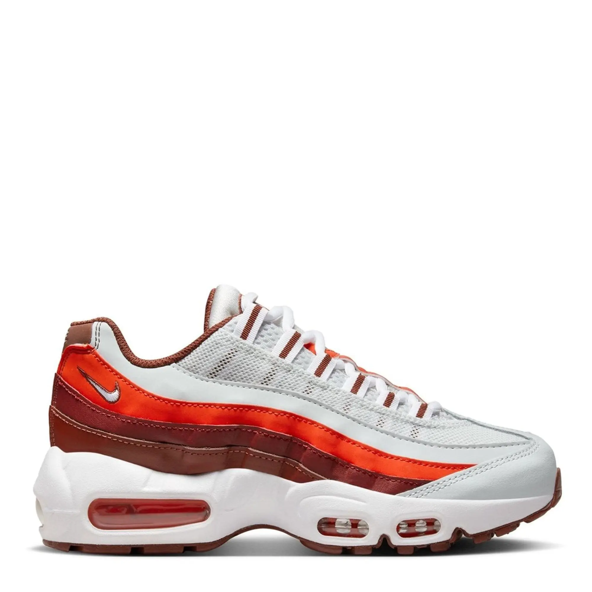 Nike Junior Air Max 95 Trainer White Size 4 Red CJ3906 017 FOOTY.COM