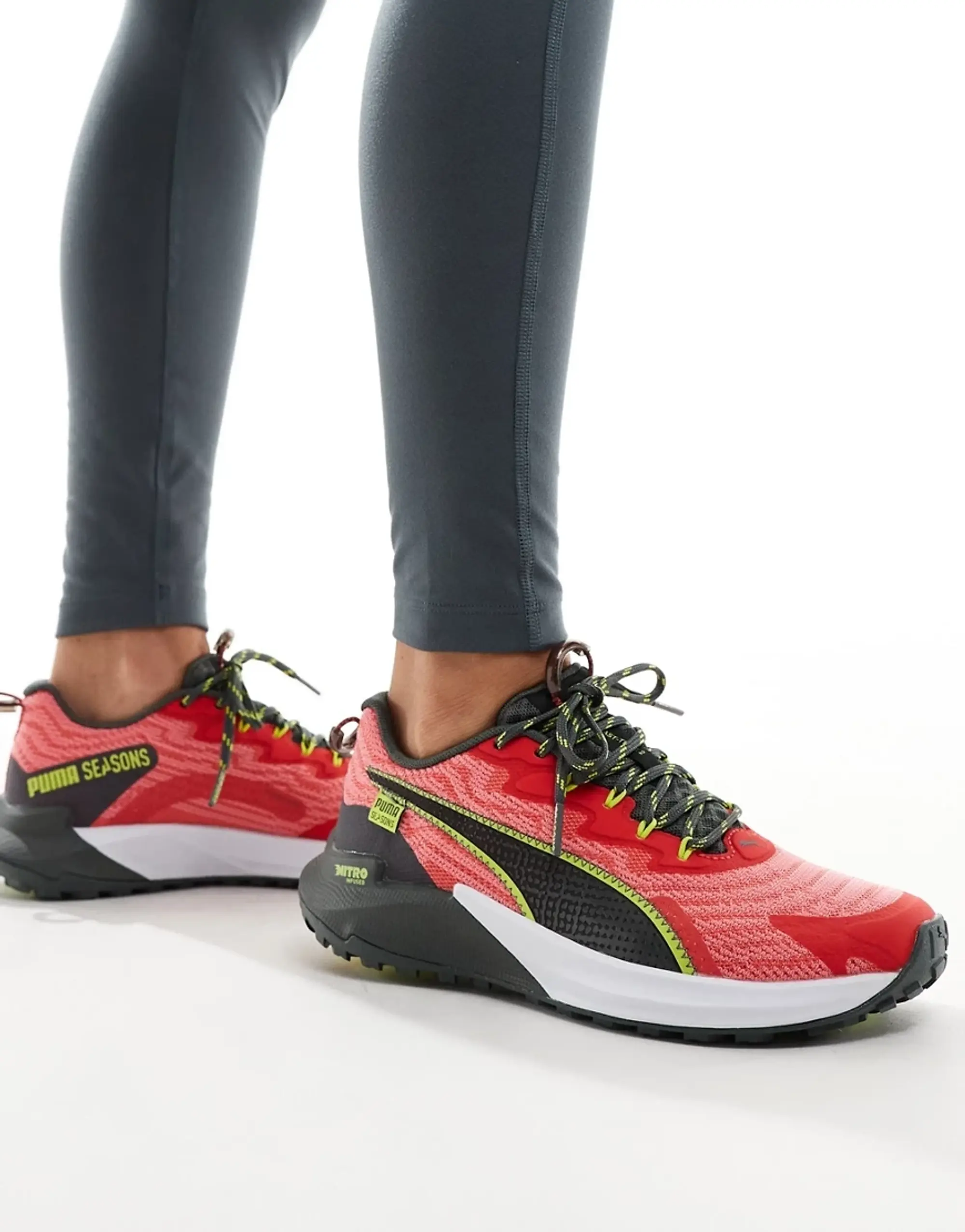 Puma Fast Track Nitro 2 Running Trainers In Red