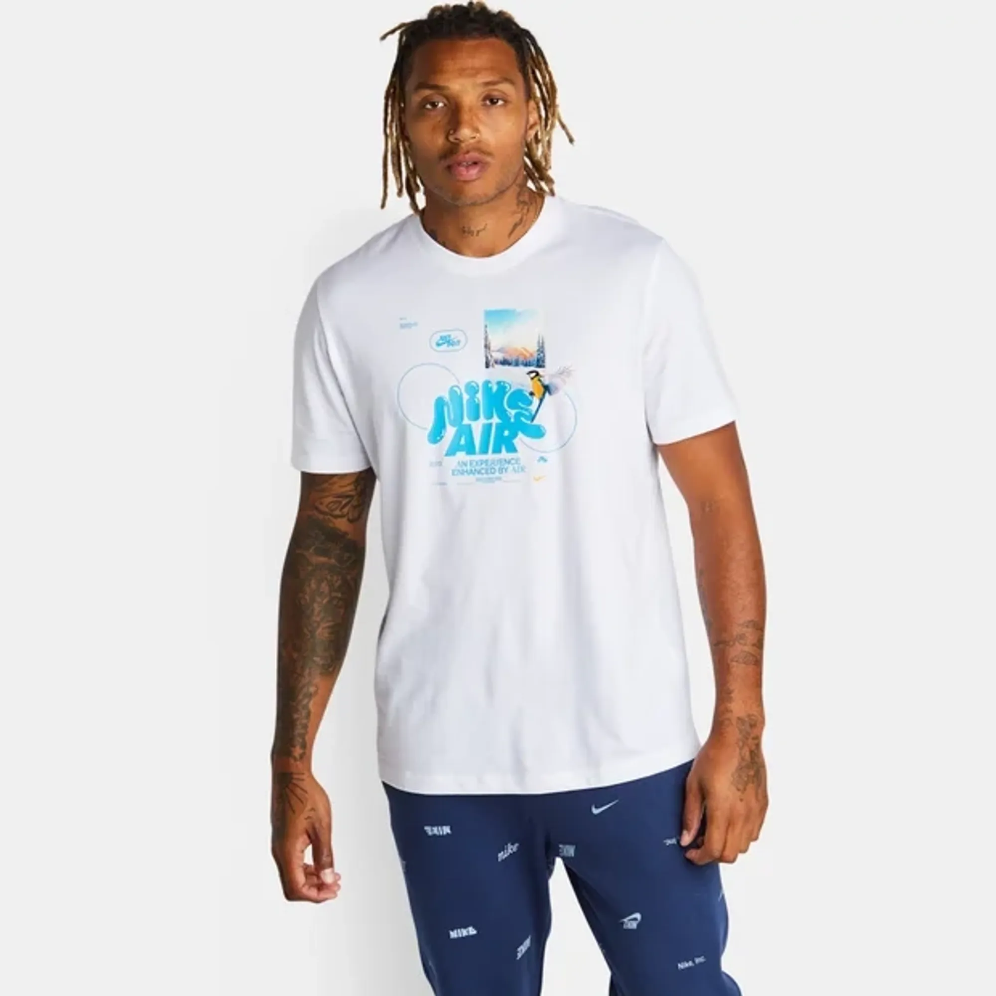 Nike Enhanced By Air Graphic T-Shirt - White - Size XL - White