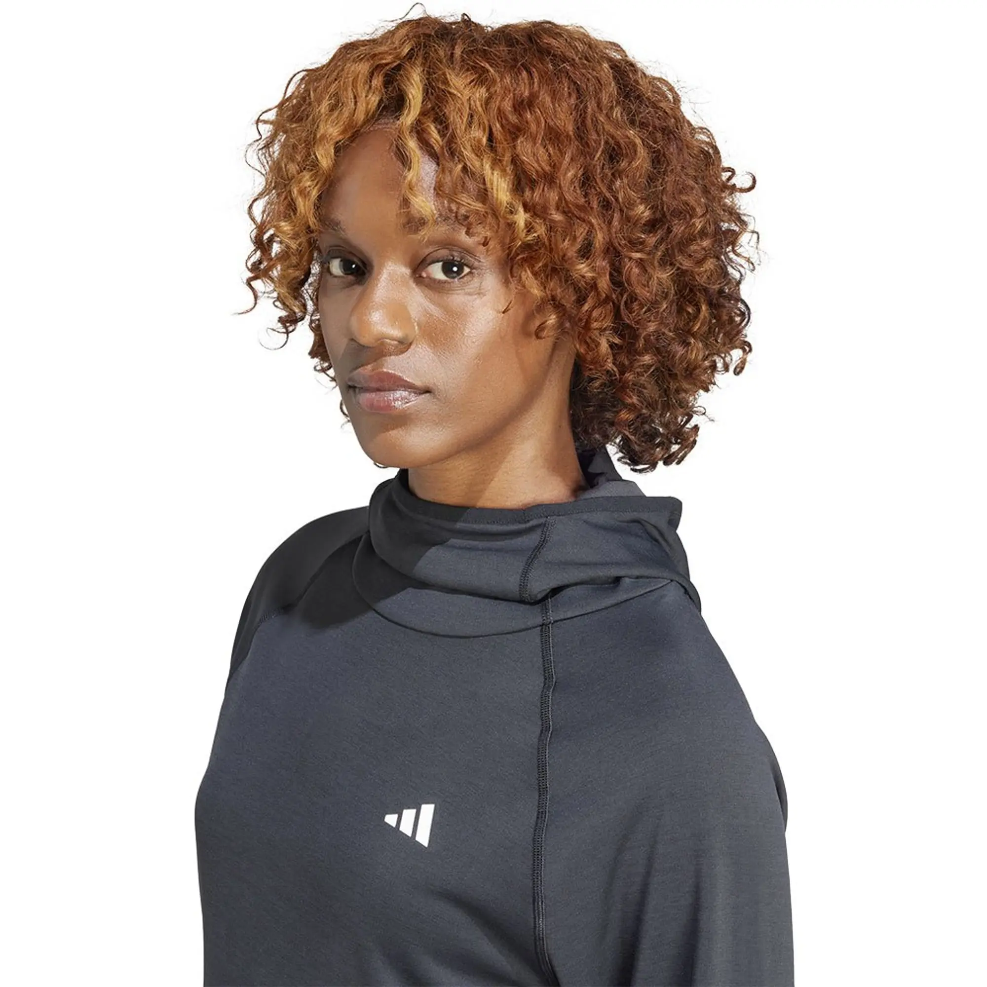 adidas Women Own the Run 3 Stripes Hoodie