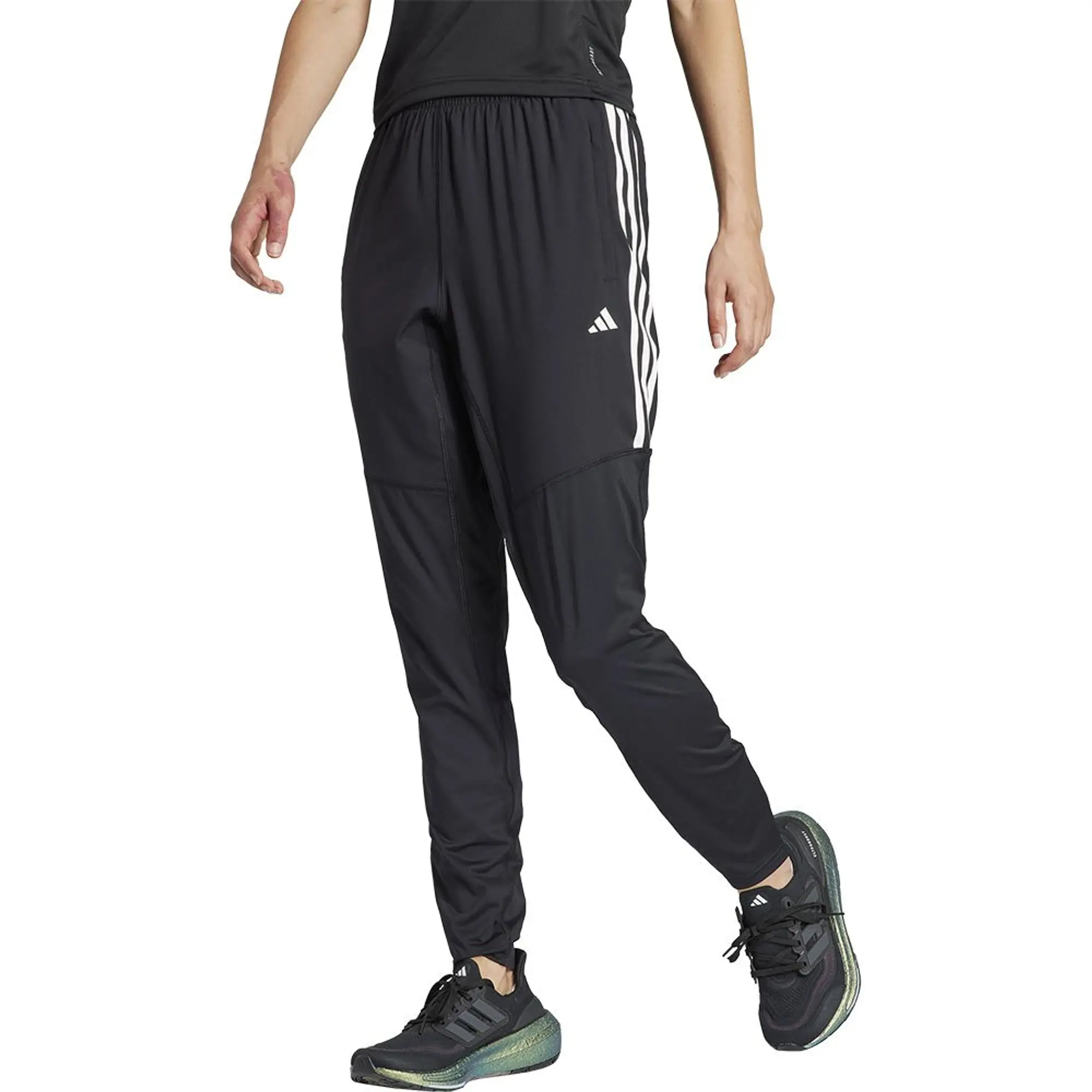 Adidas Own The Run Excite 3 Stripes Pants  - Black