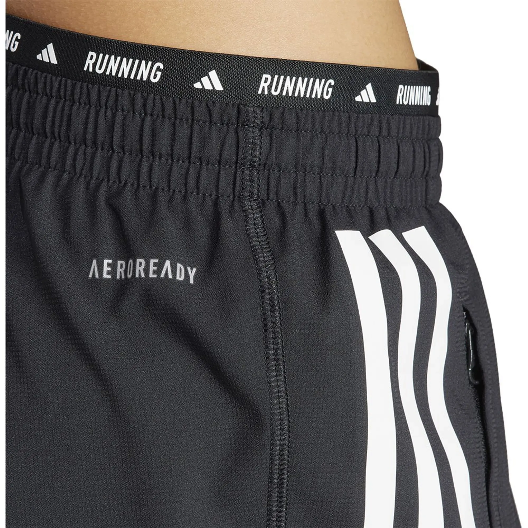 Adidas Own The Run Excite 3 Stripes Pants  - Black