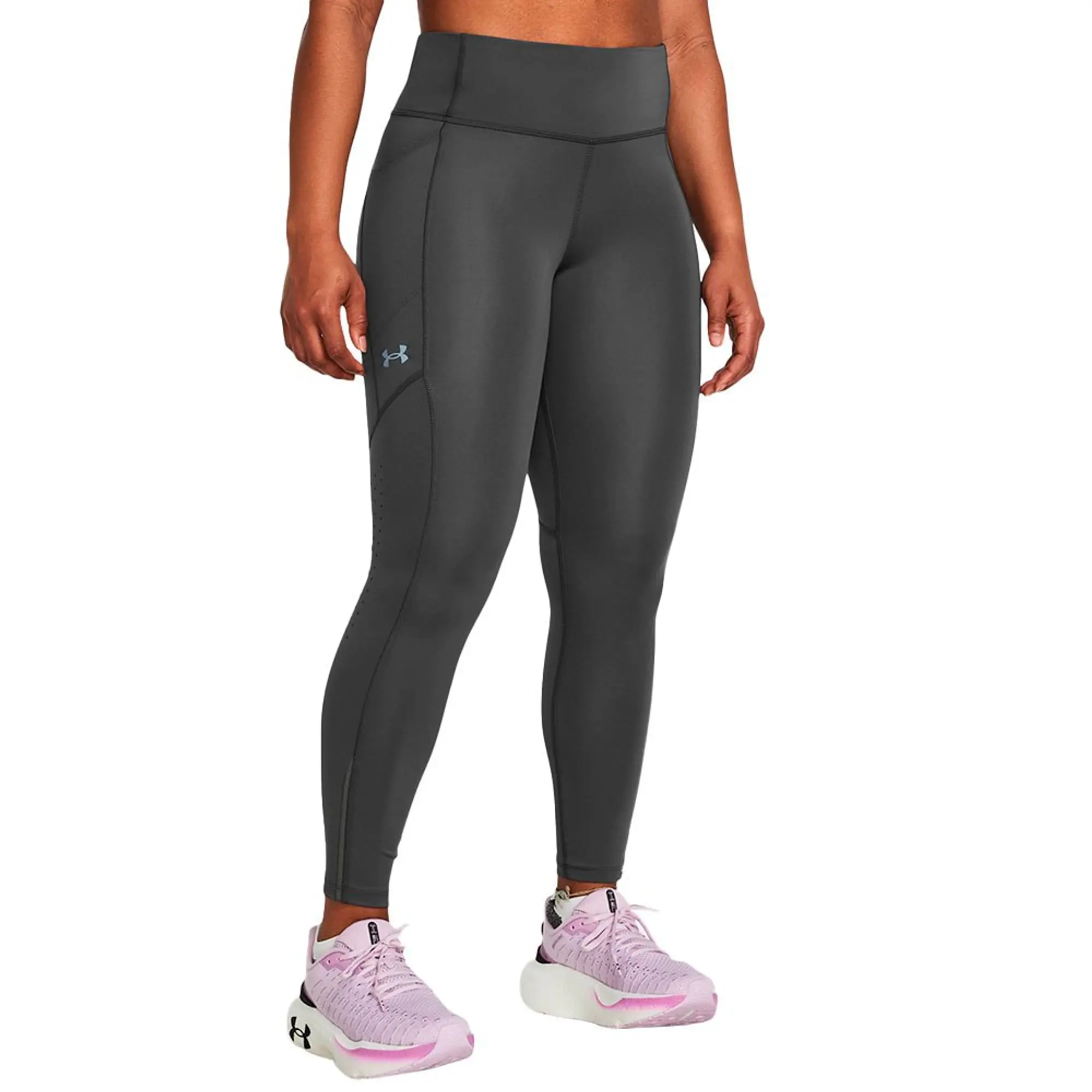 Women's  Under Armour  Launch Ankle Tights Castlerock / Castlerock / Reflective L