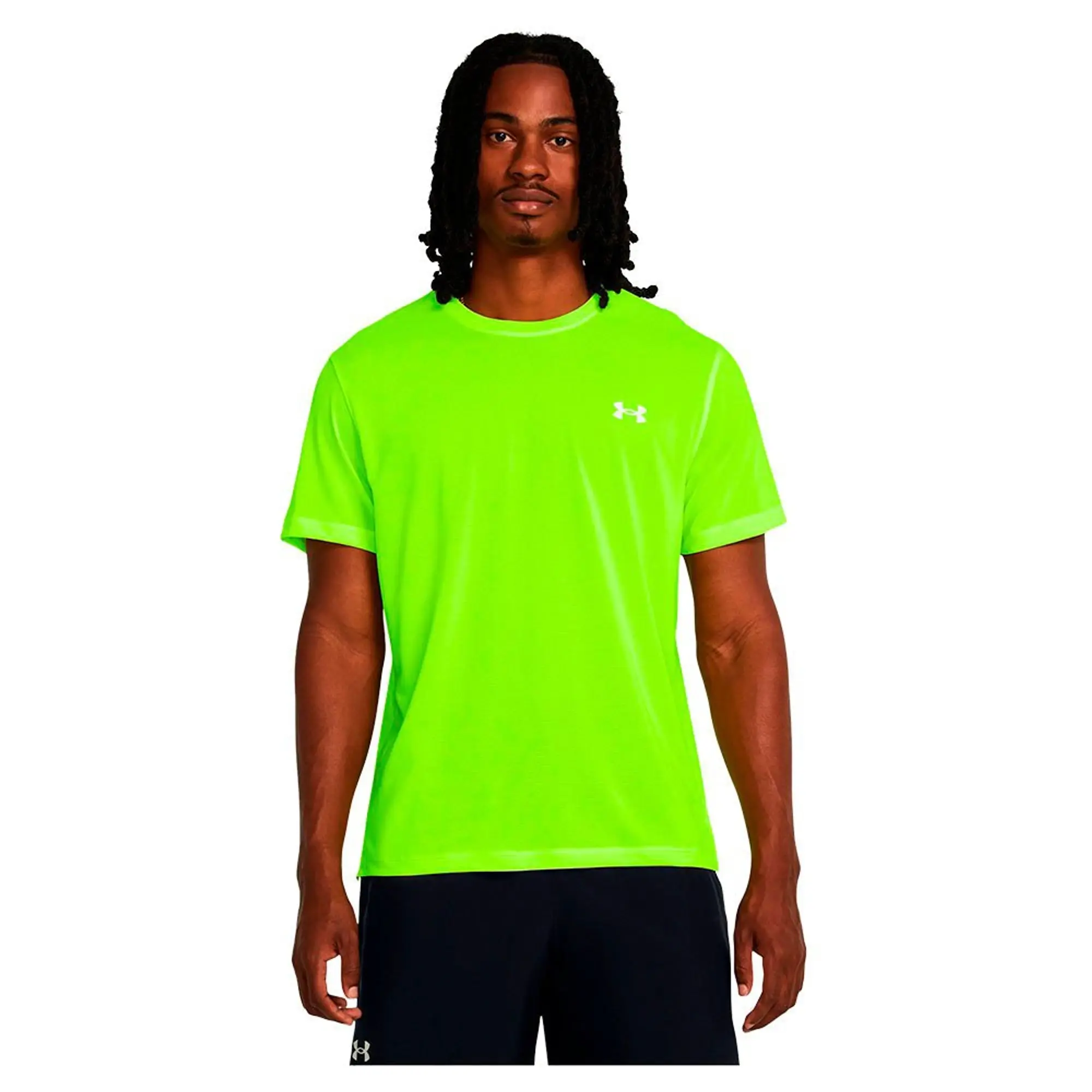 Under Armour Launch Short Sleeve T shirt Yellow 1382582 731 FOOTY.COM