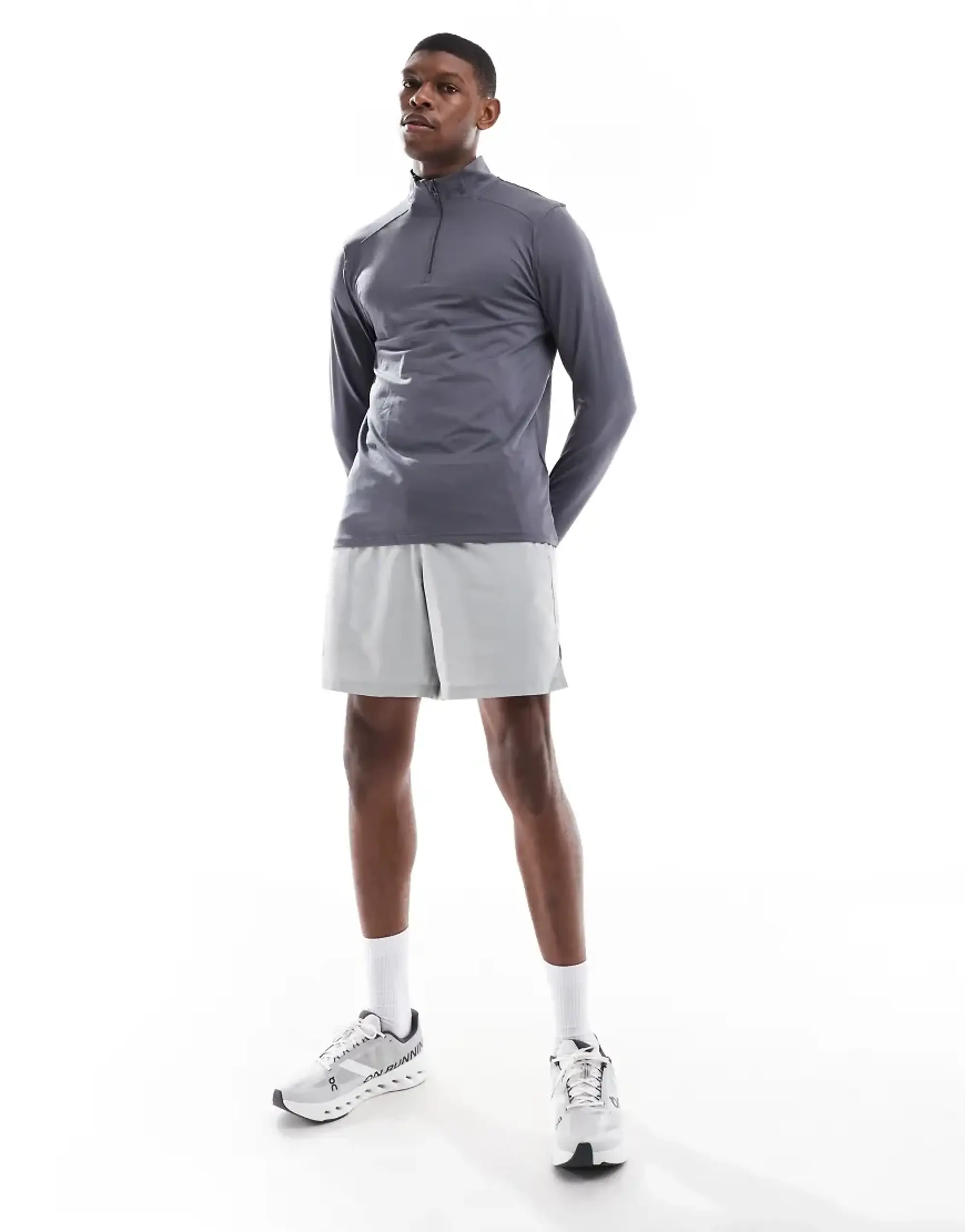 Men's  Under Armour  Q Under Armour lifier Run ½ Zip Castlerock / Castlerock / Reflective M