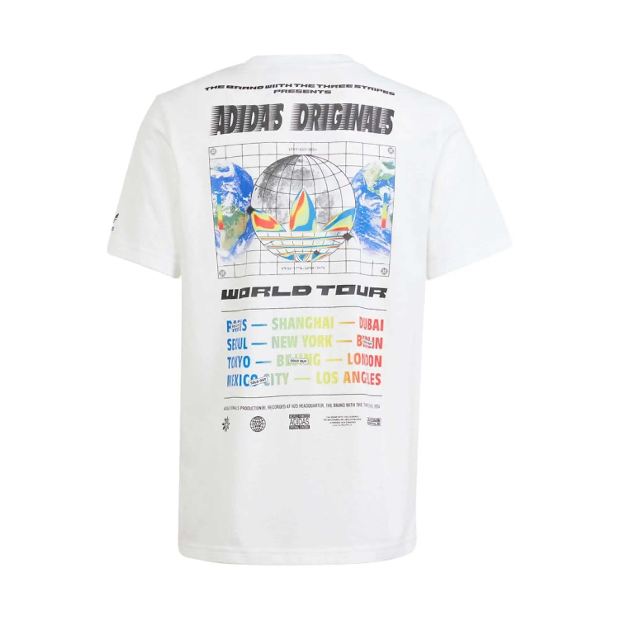 adidas Originals Junior Worldtour T-Shirt - White - Size 13-14Y - White