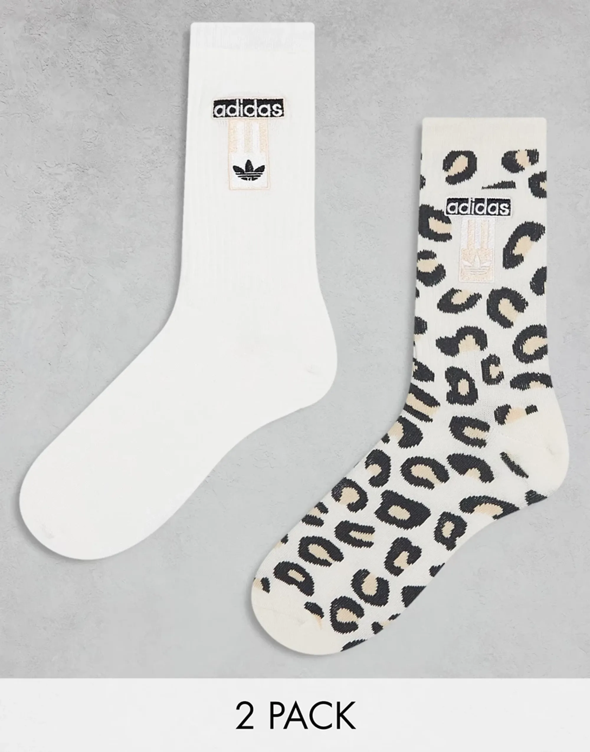 Football Socks Leopard Print Adidas Socks Adidas Originals TR CREW S 6PACK  Socks Silver Green/glow Pink