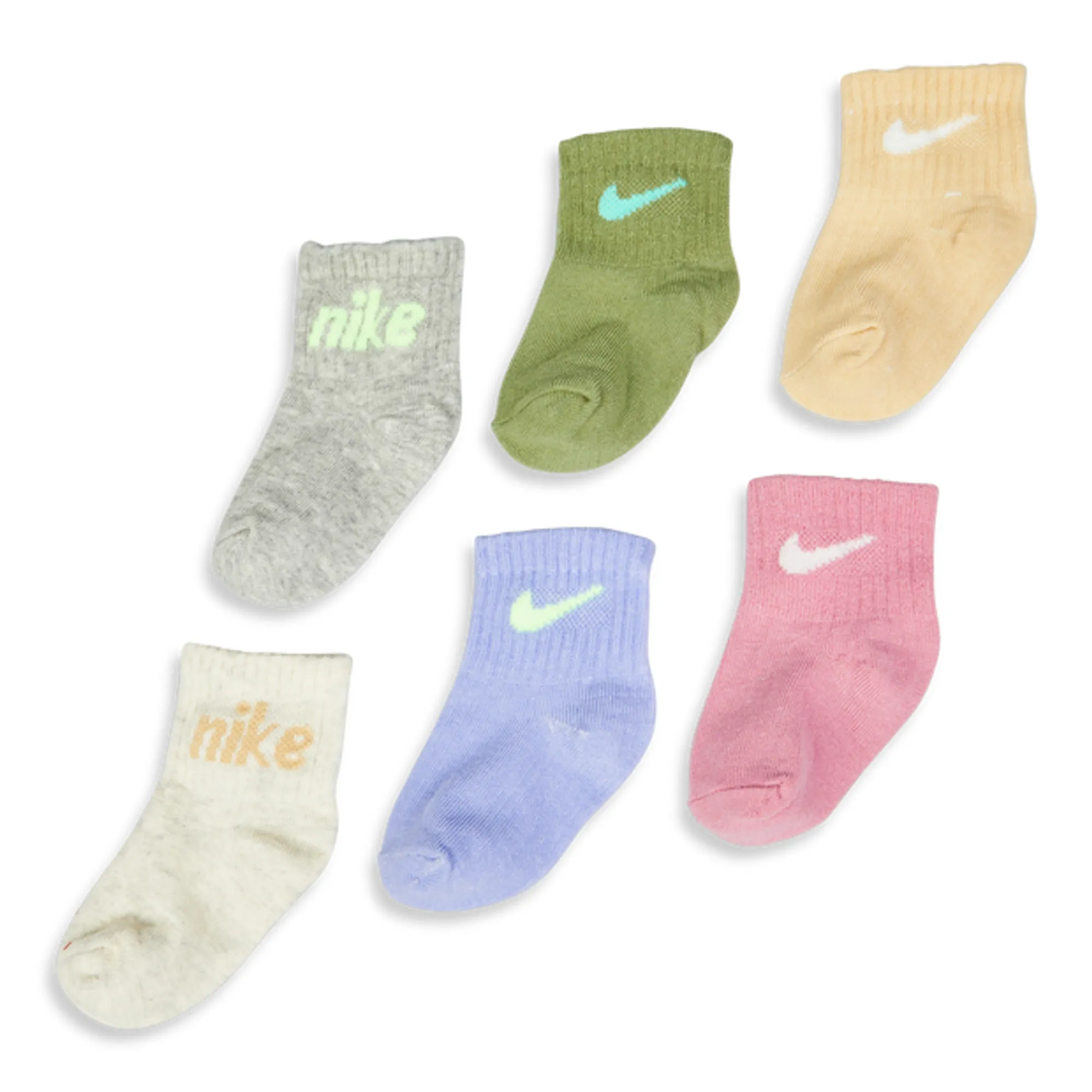 Nike Sportswear Kids Everyone From Day One 3 Pack Socks 6M 4Y Assortment