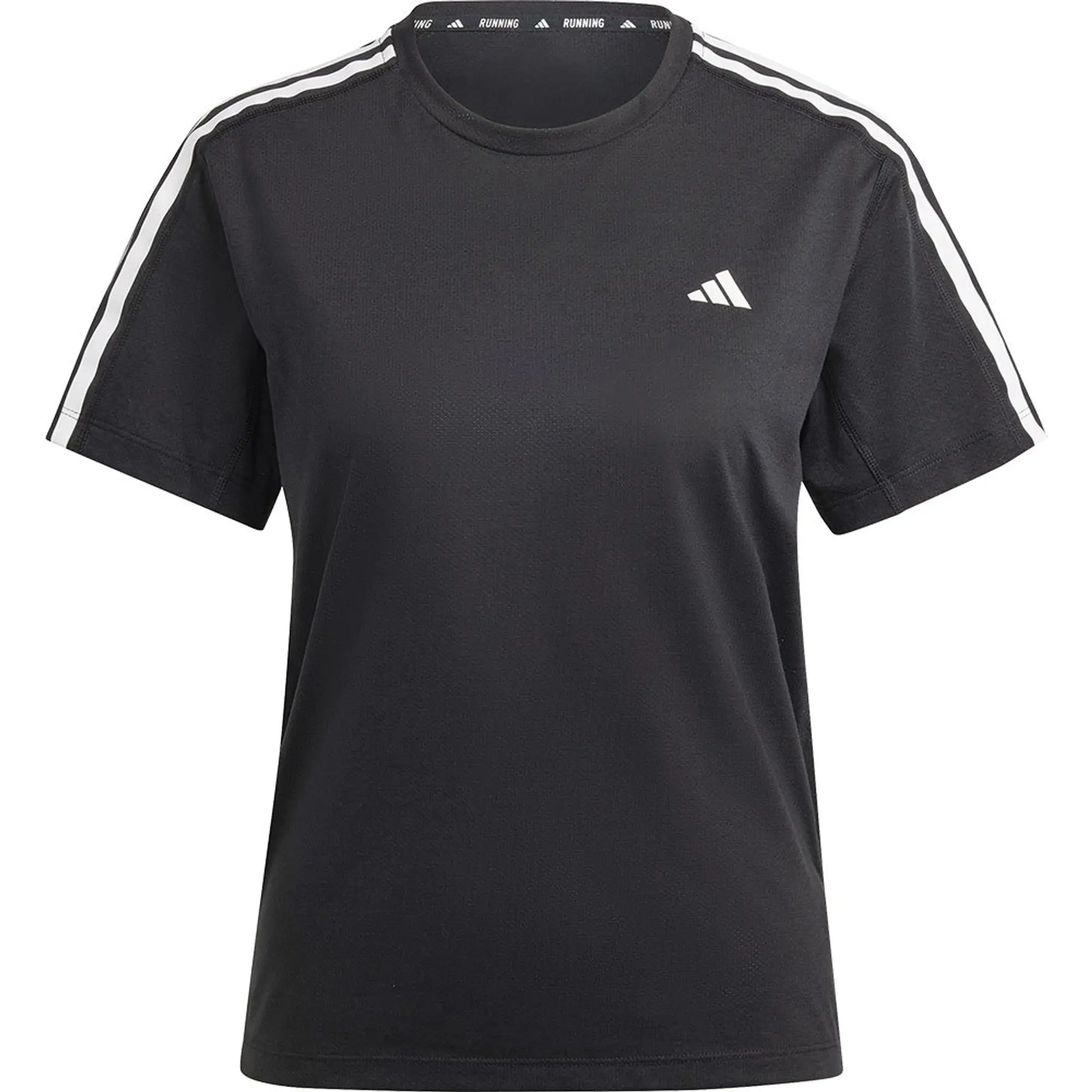Adidas Own The Run Excite 3 Stripes Short Sleeve T-shirt  - Black