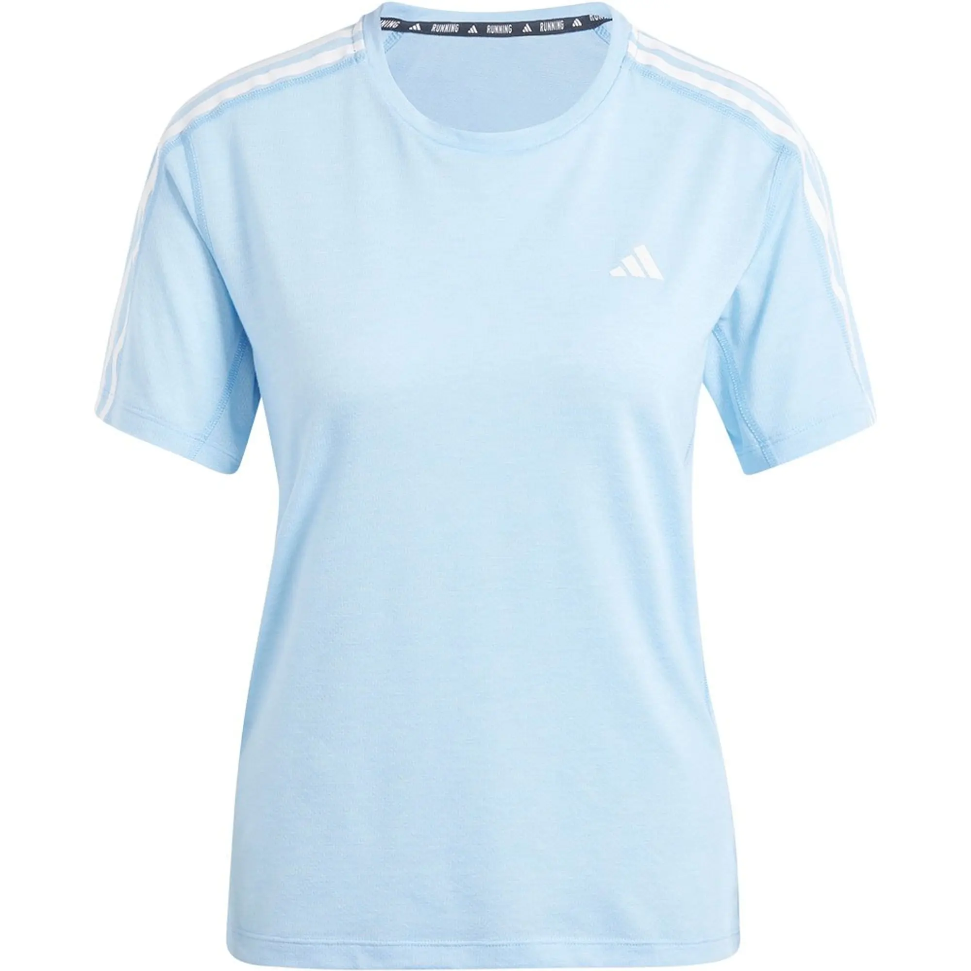 adidas Womens Own The Run 3 Stripes T Shirt
