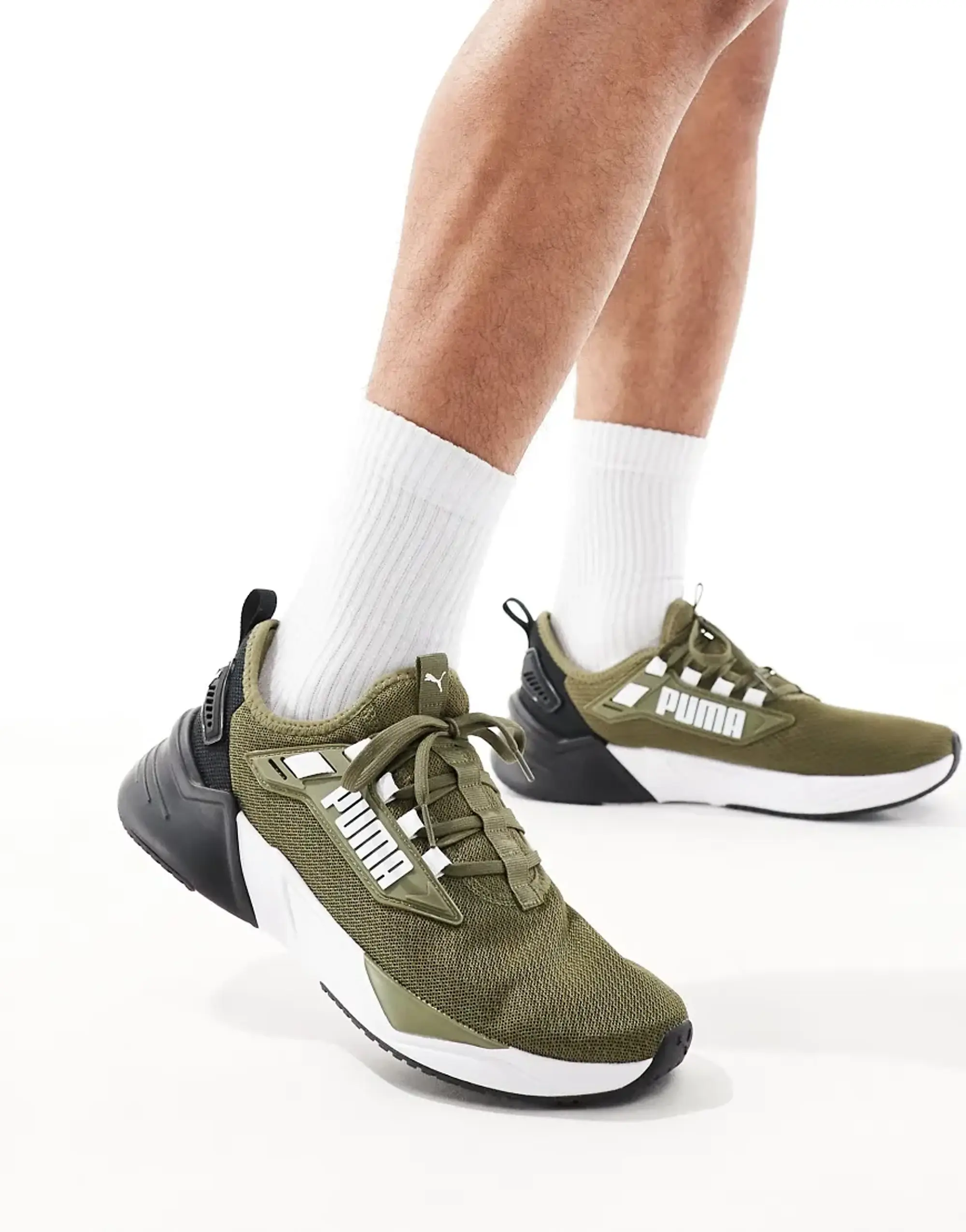 Puma Retaliate 3 Trainers In Khaki-Green