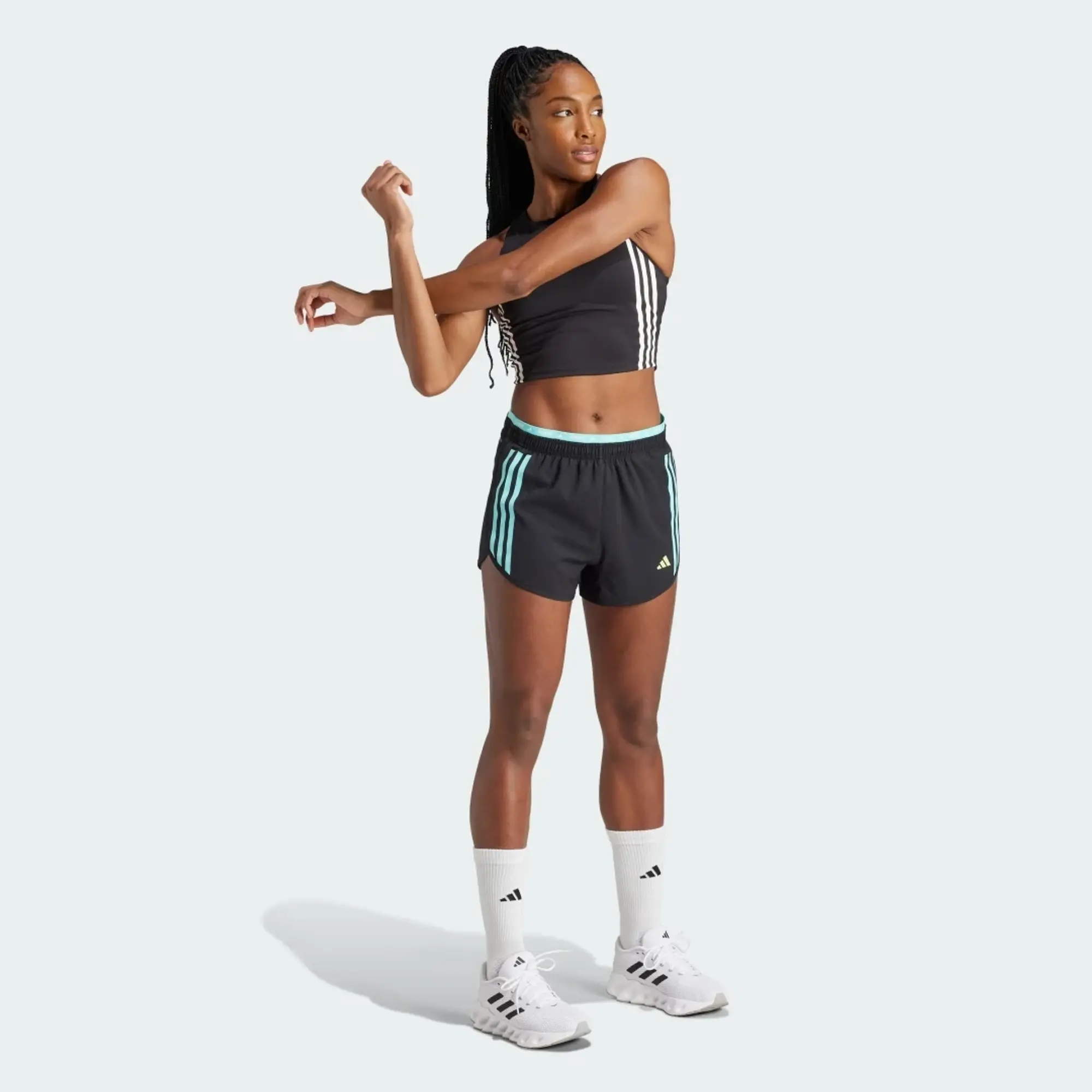 adidas Own the Run 3-Stripes Shorts