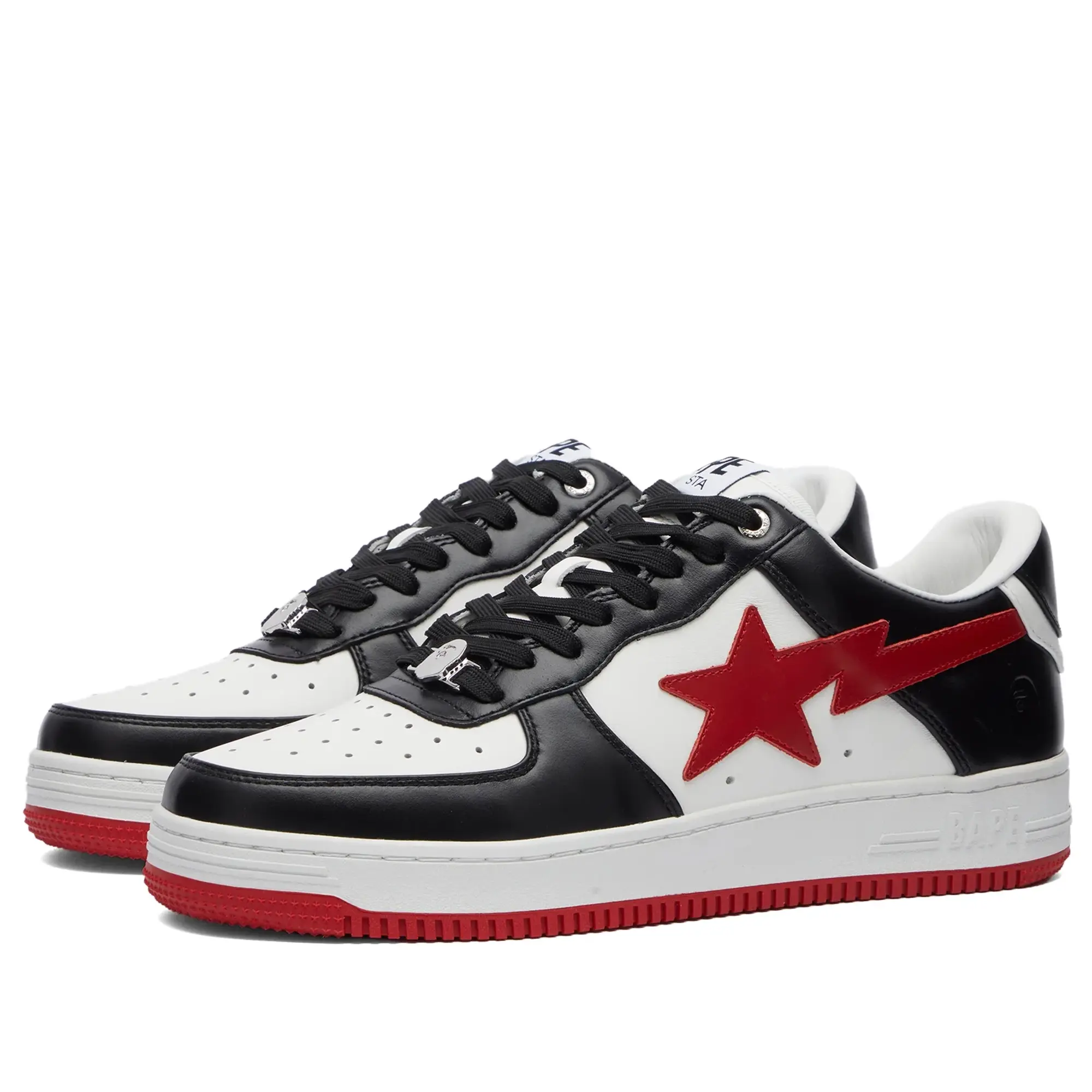 A Bathing Ape Men's BAPE Sta Leather Sneaker Black