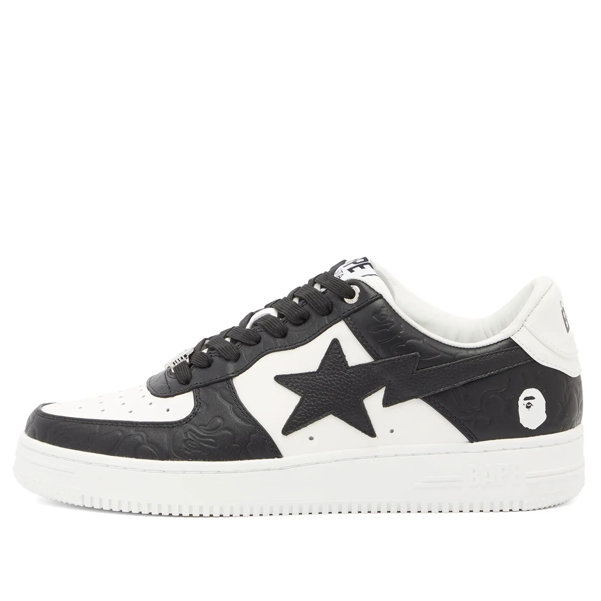A Bathing Ape Men's BAPE Sta Nubuck Camo Sneaker Black