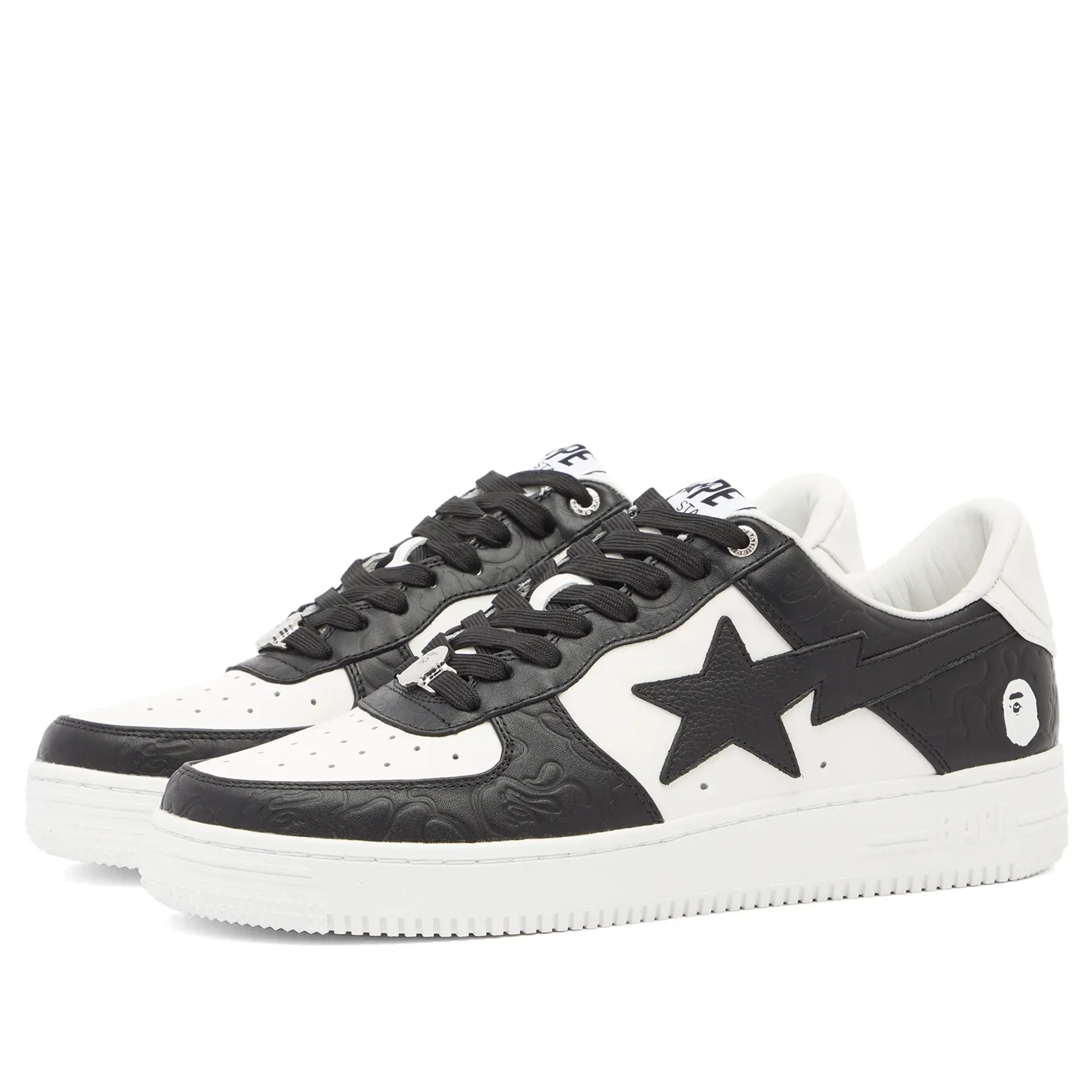 A Bathing Ape Men's BAPE Sta Nubuck Camo Sneaker Black