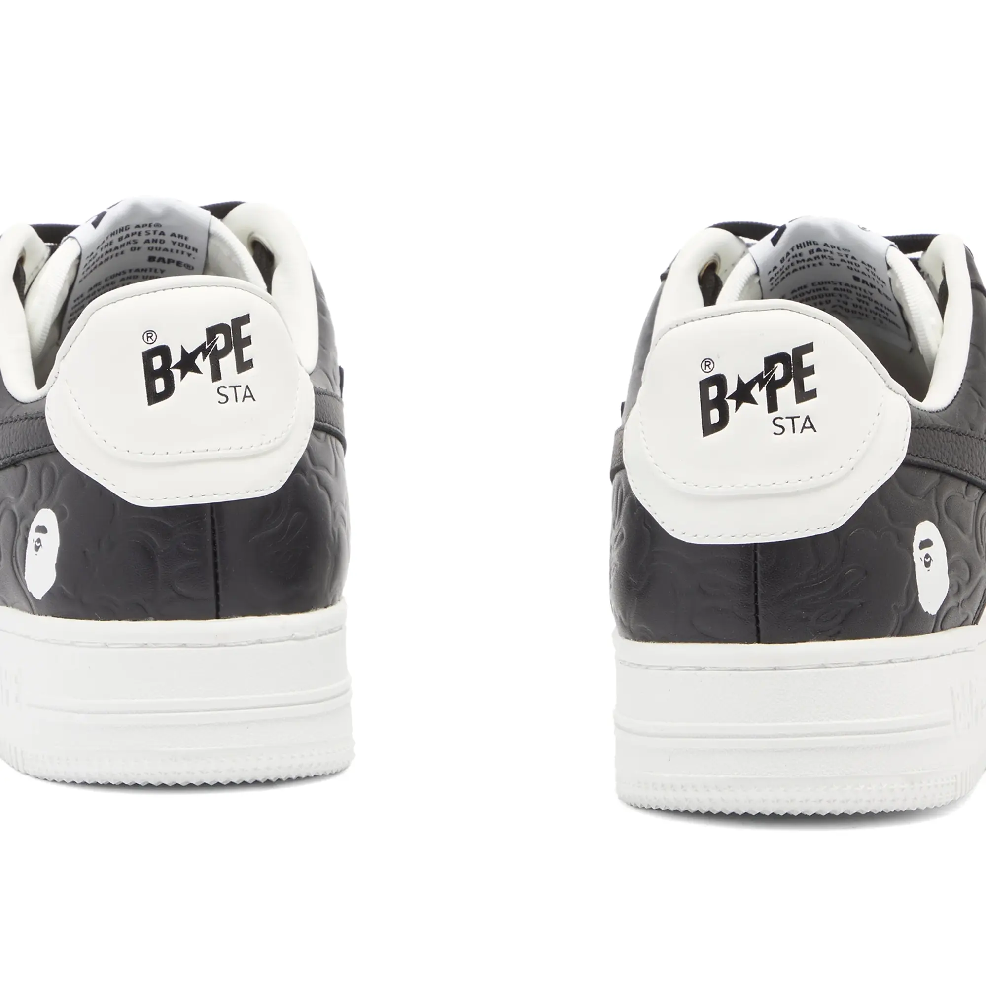 A Bathing Ape Men's BAPE Sta Nubuck Camo Sneaker Black