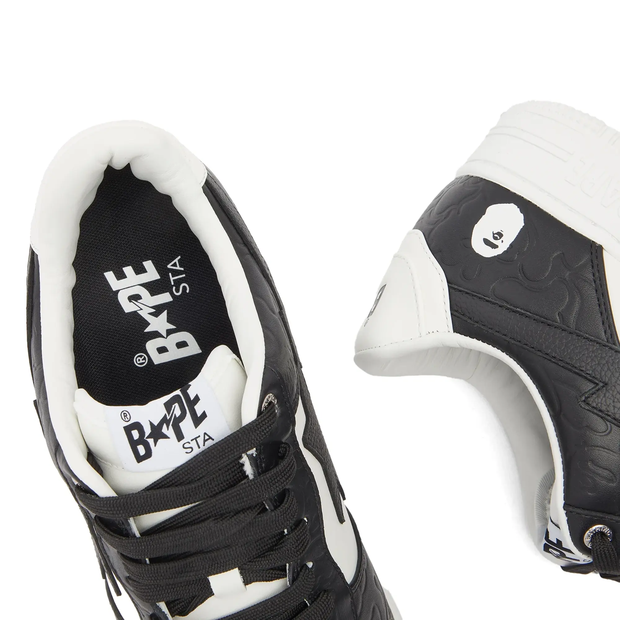 A Bathing Ape Men's BAPE Sta Nubuck Camo Sneaker Black