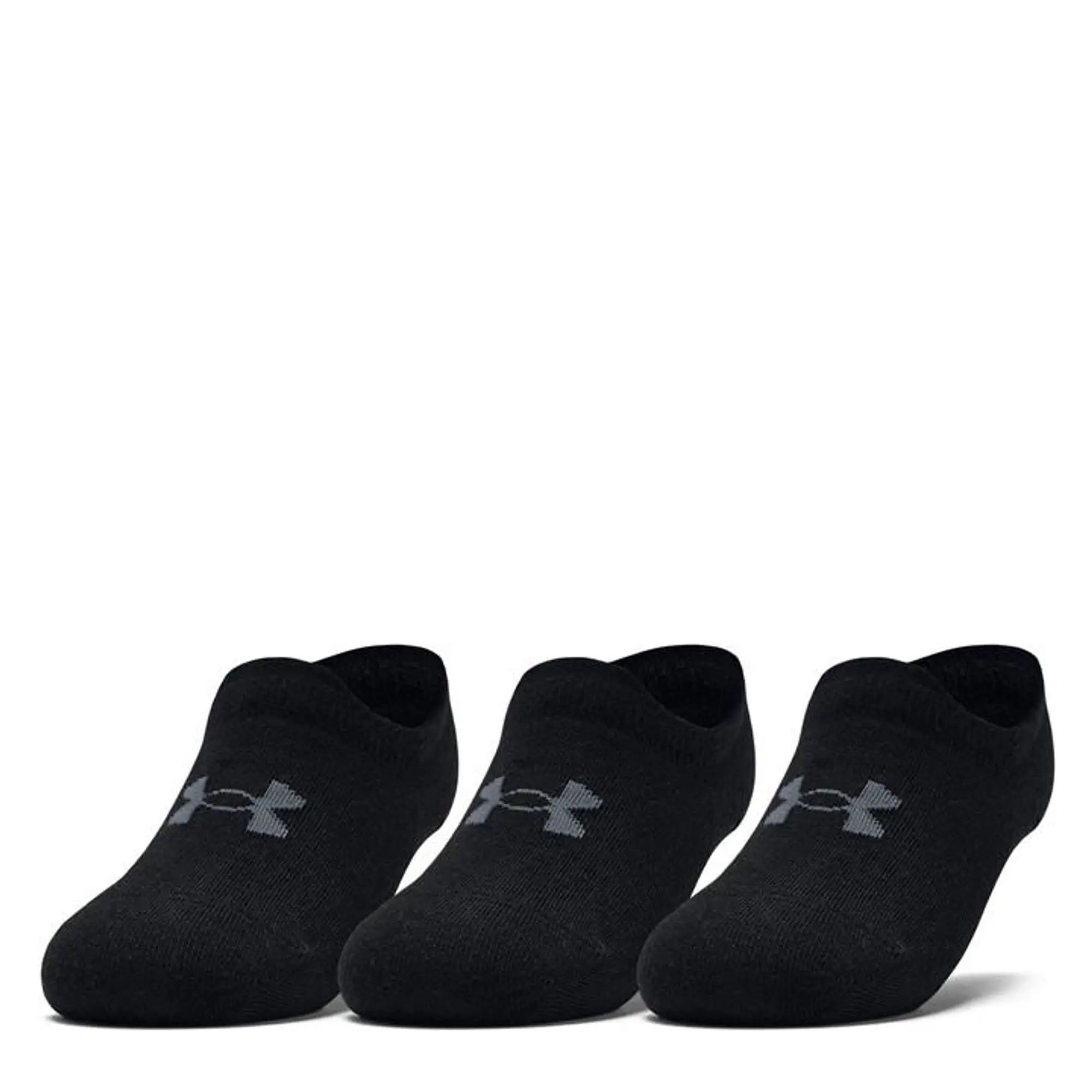 Under Armour Armour Ua Essential Ultralowtab 3pk Trainer Sock Unisex Adults - Black