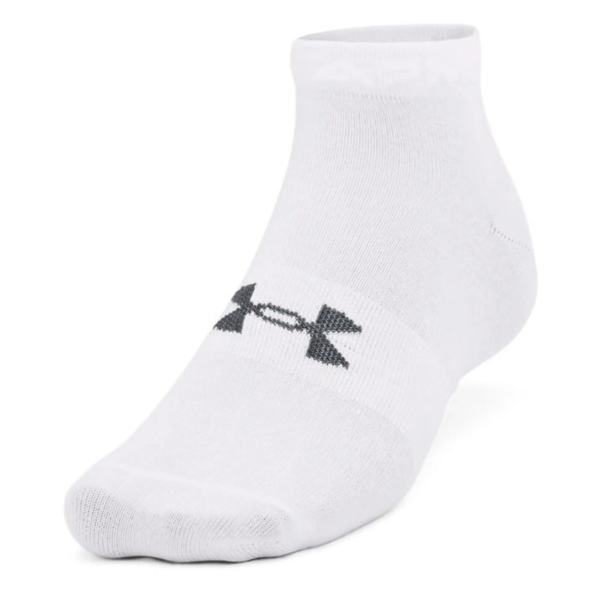 Under Armour Armour 3 Pack Essential Trainer Socks Ladies - White
