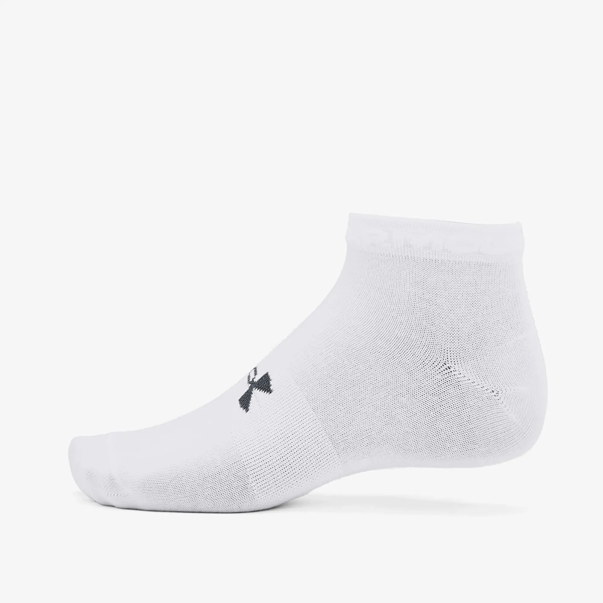 Under Armour Armour 3 Pack Essential Trainer Socks Ladies - White
