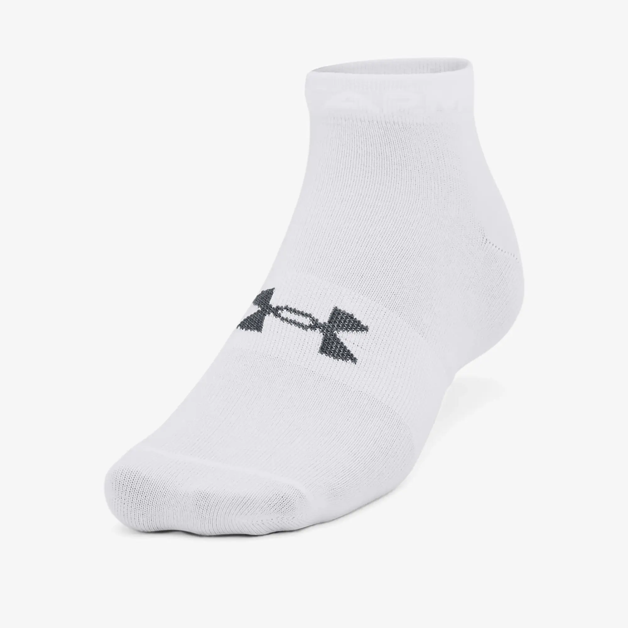 Under Armour Armour 3 Pack Essential Trainer Socks Ladies - White