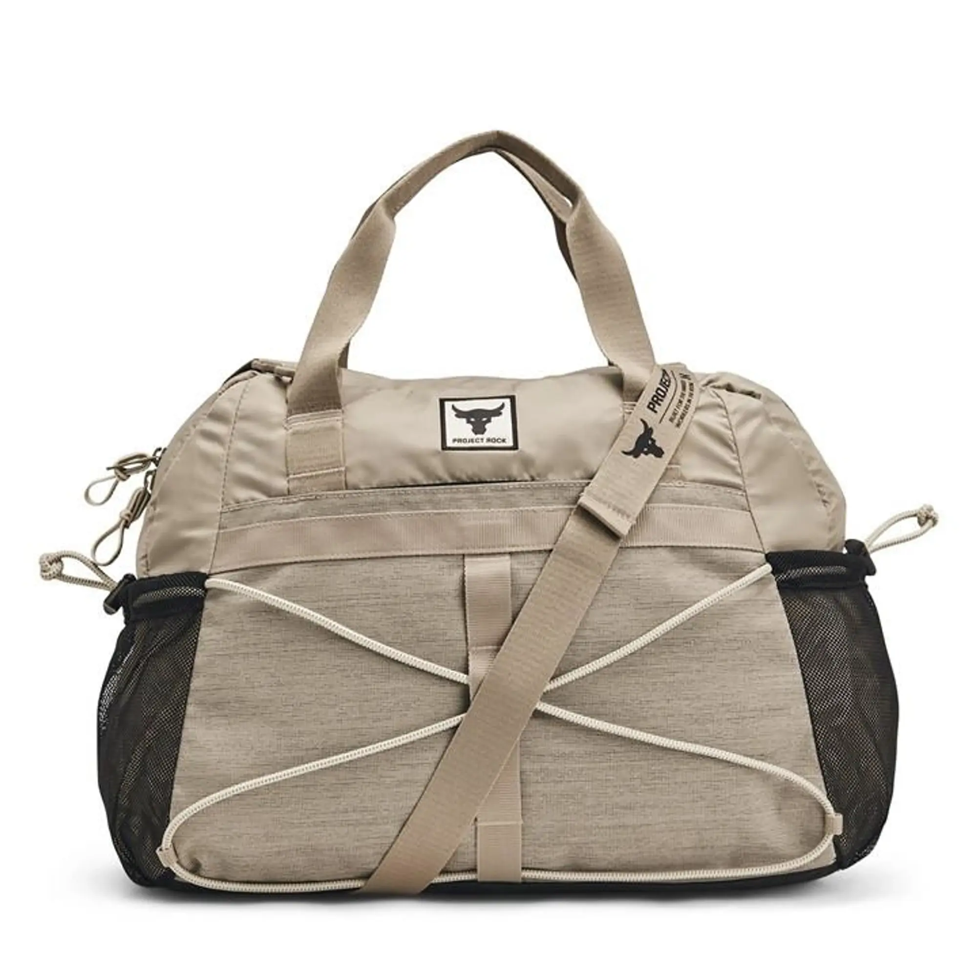 Under Armour Women's Project Rock Small Gym Bag Timberwolf Taupe / Black / Black OSFM