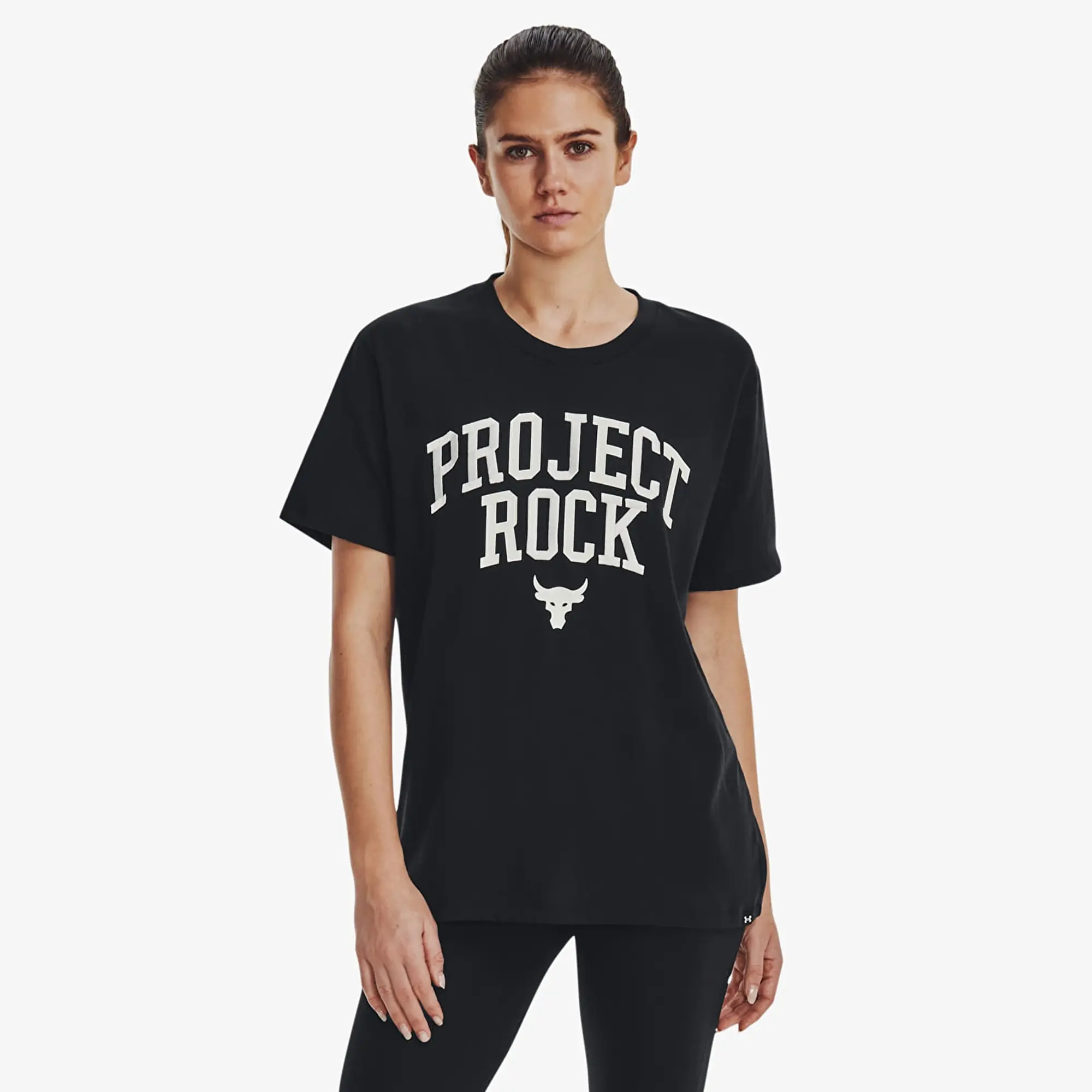 Under Armour Project Rock Heavyweight Campus T-Shirt Women's - Black
