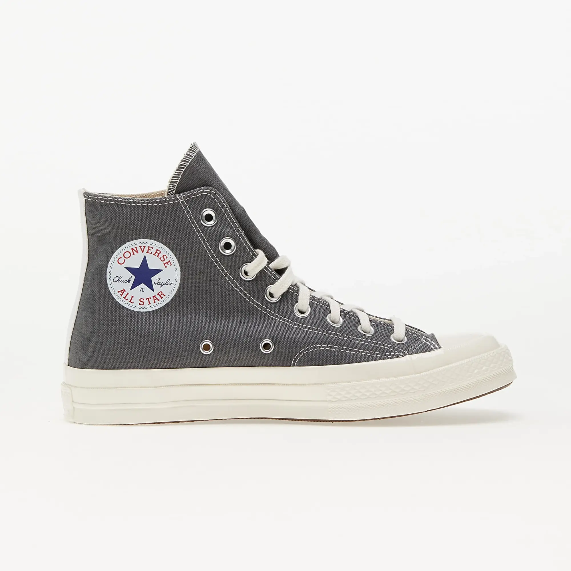 Sneakers Converse X Comme Des Garçons Play Chuck 70 Hi Gray/ Black/ Egret Eur 40