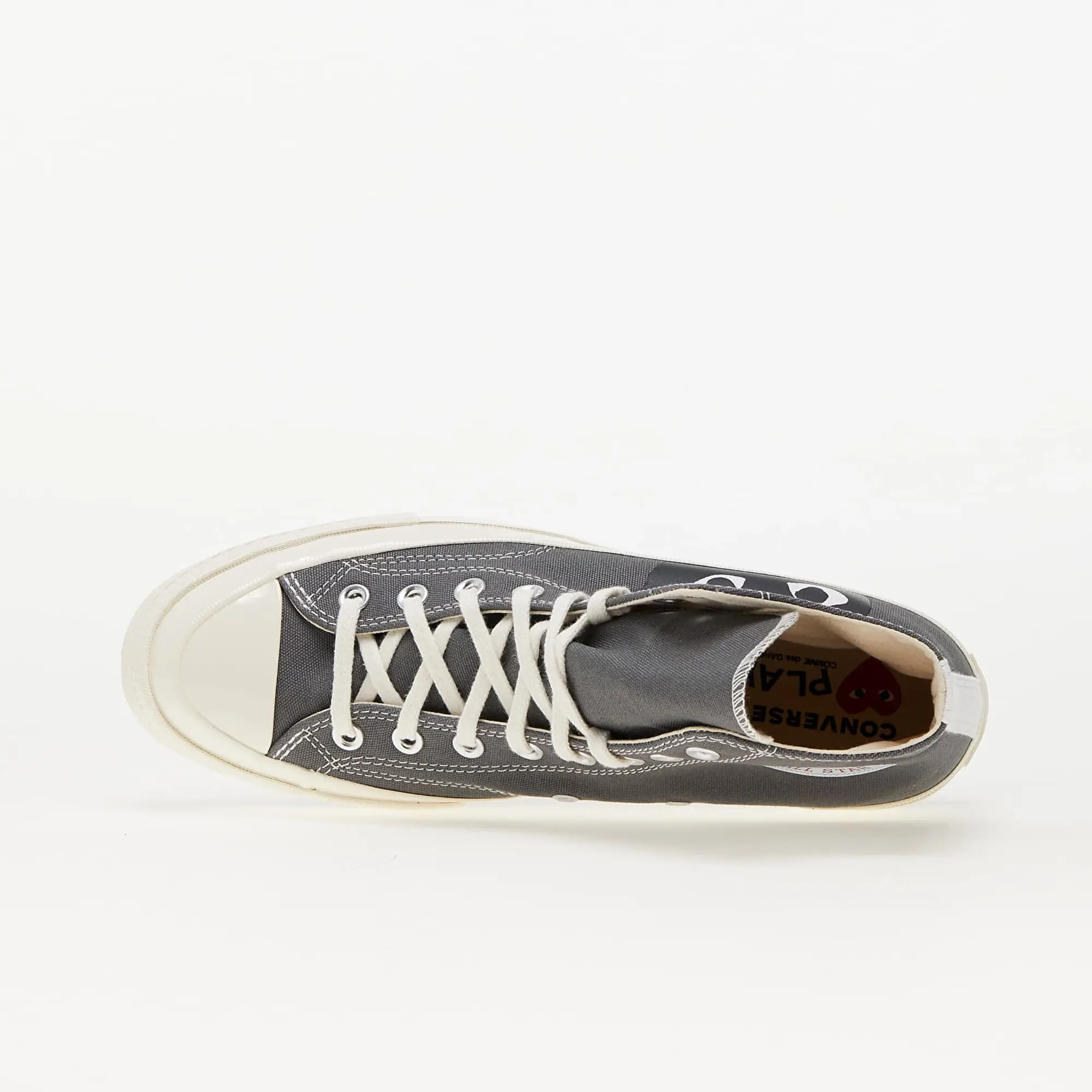 Sneakers Converse X Comme Des Garçons Play Chuck 70 Hi Gray/ Black/ Egret Eur 40