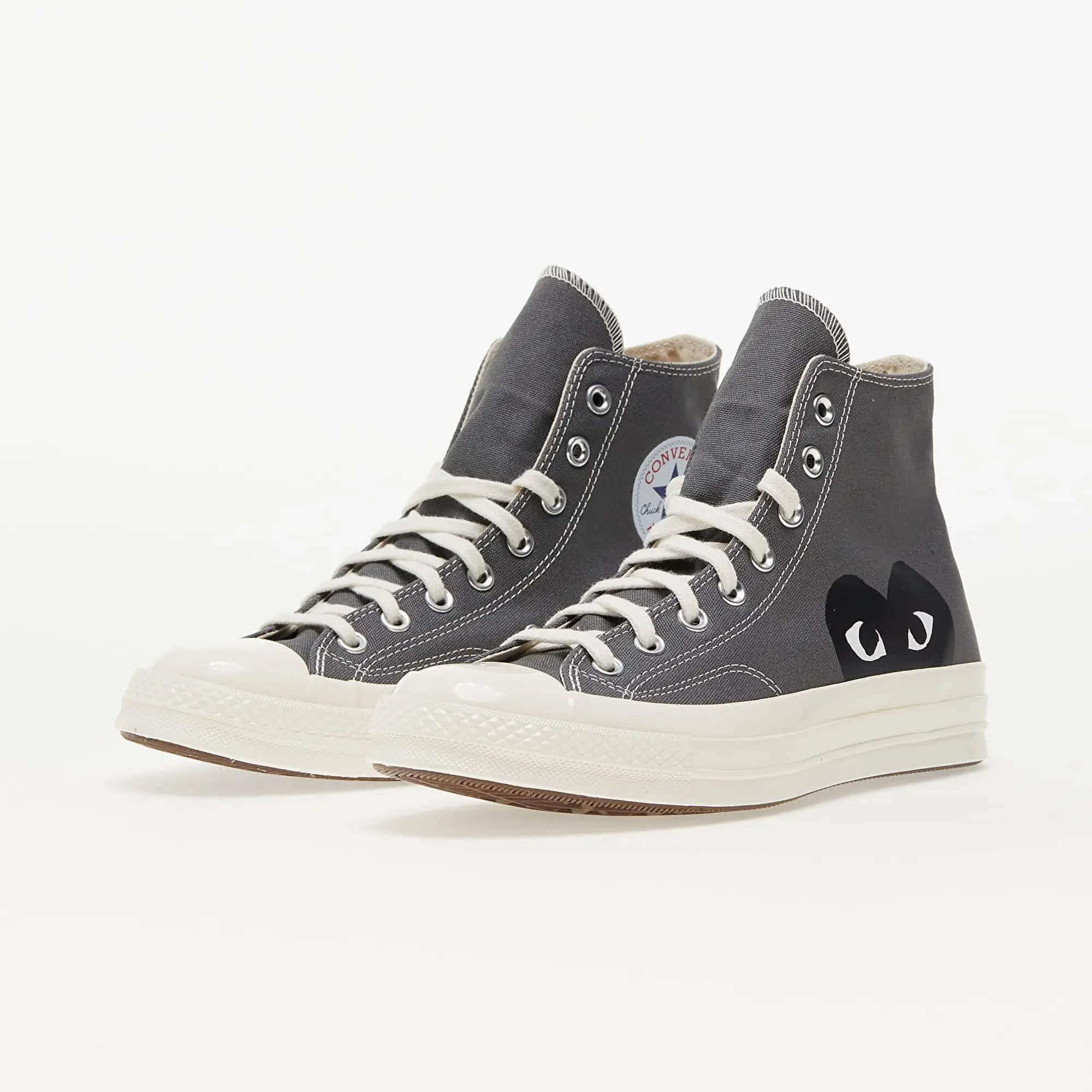 Sneakers Converse X Comme Des Garçons Play Chuck 70 Hi Gray/ Black/ Egret Eur 40